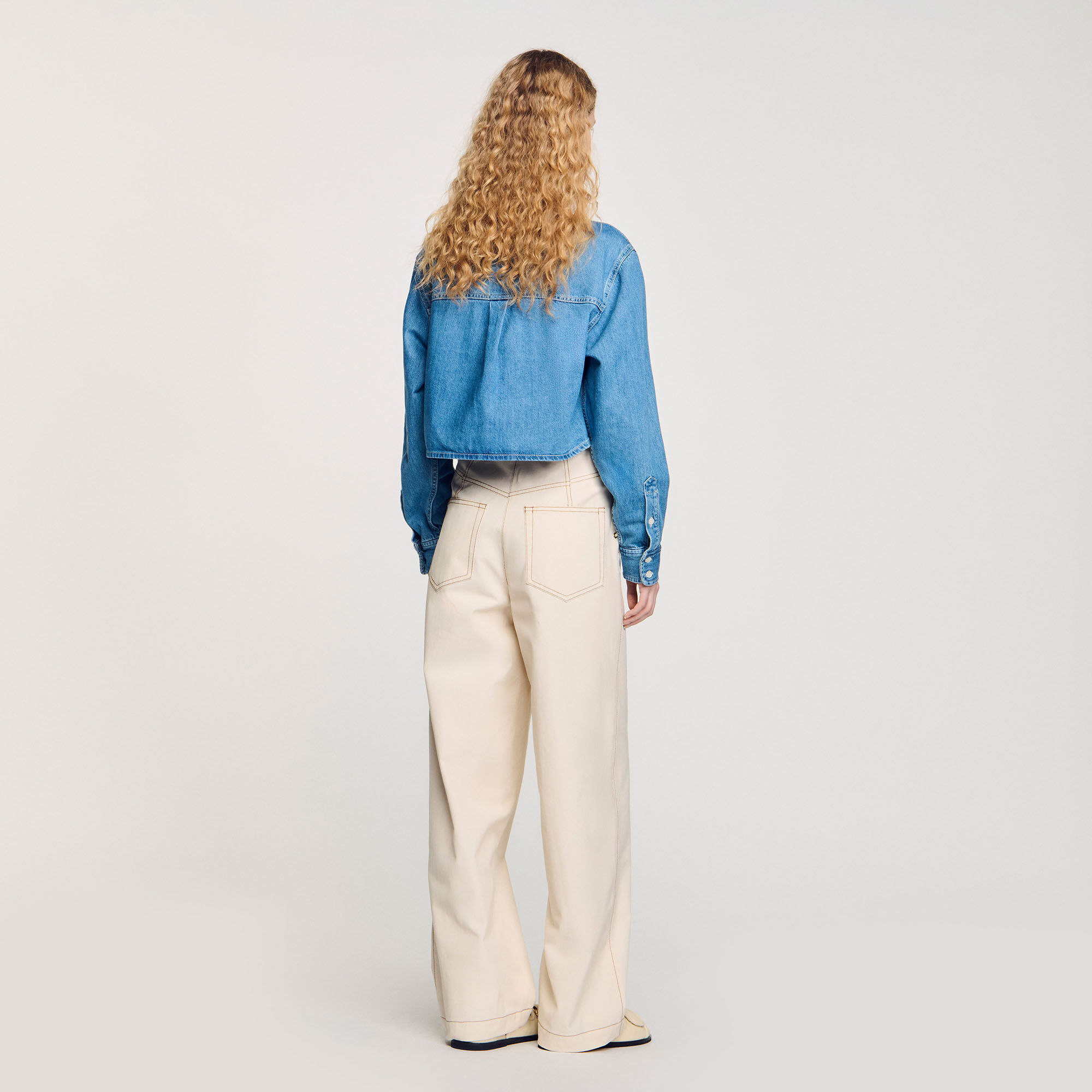 Lace-up jeans