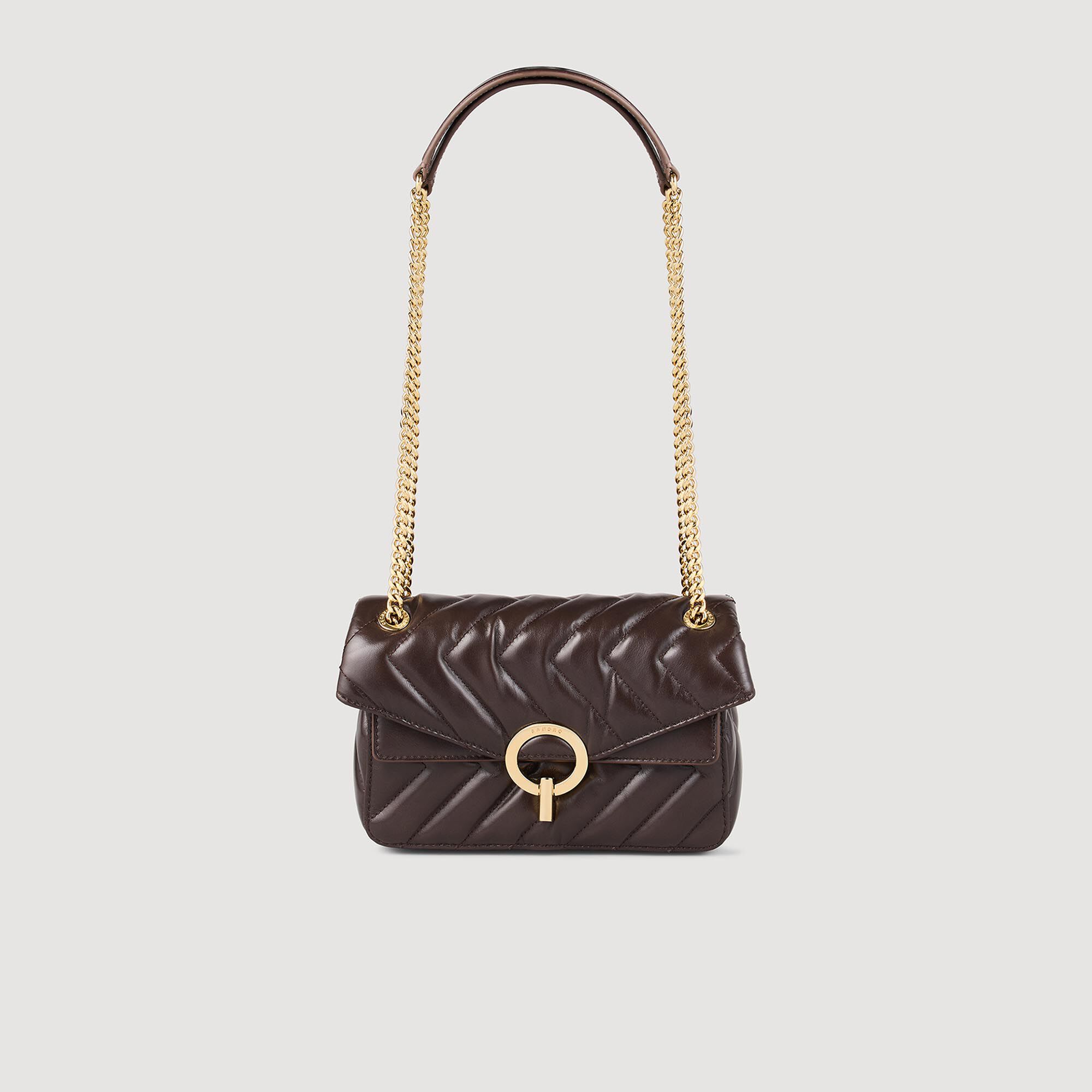 Yza small plain leather bag