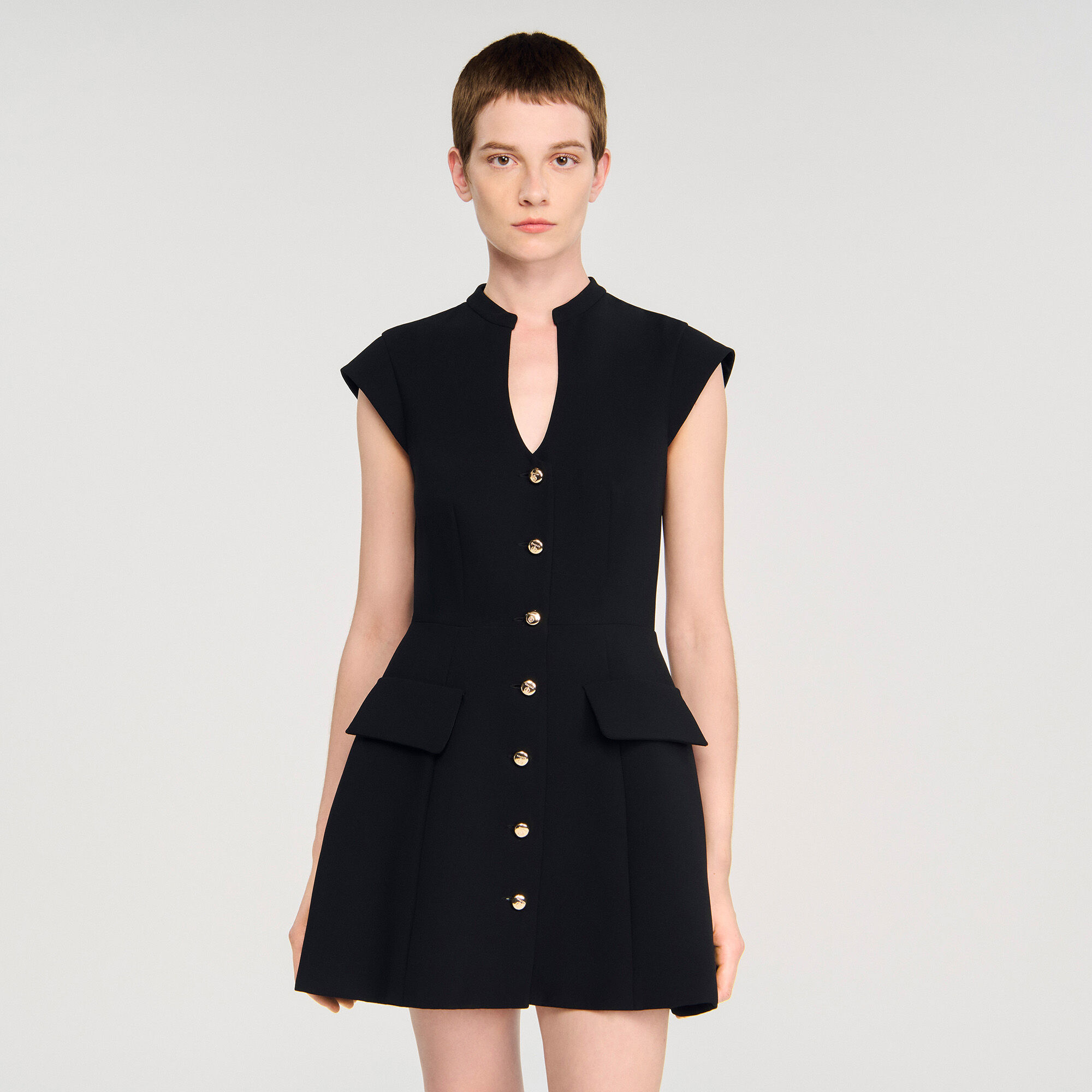 Robe courte en maille