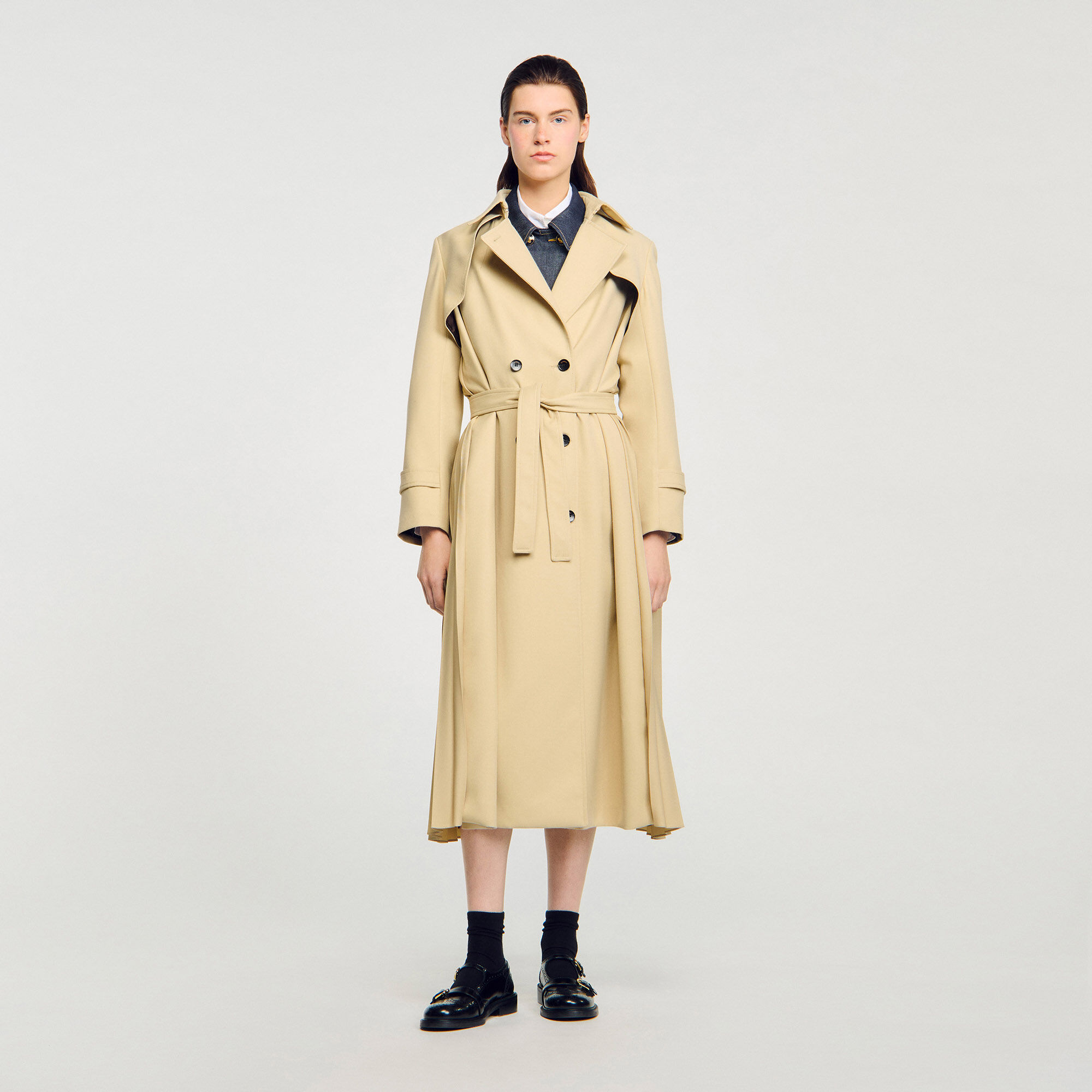 Trenchcoat mit Gürtel