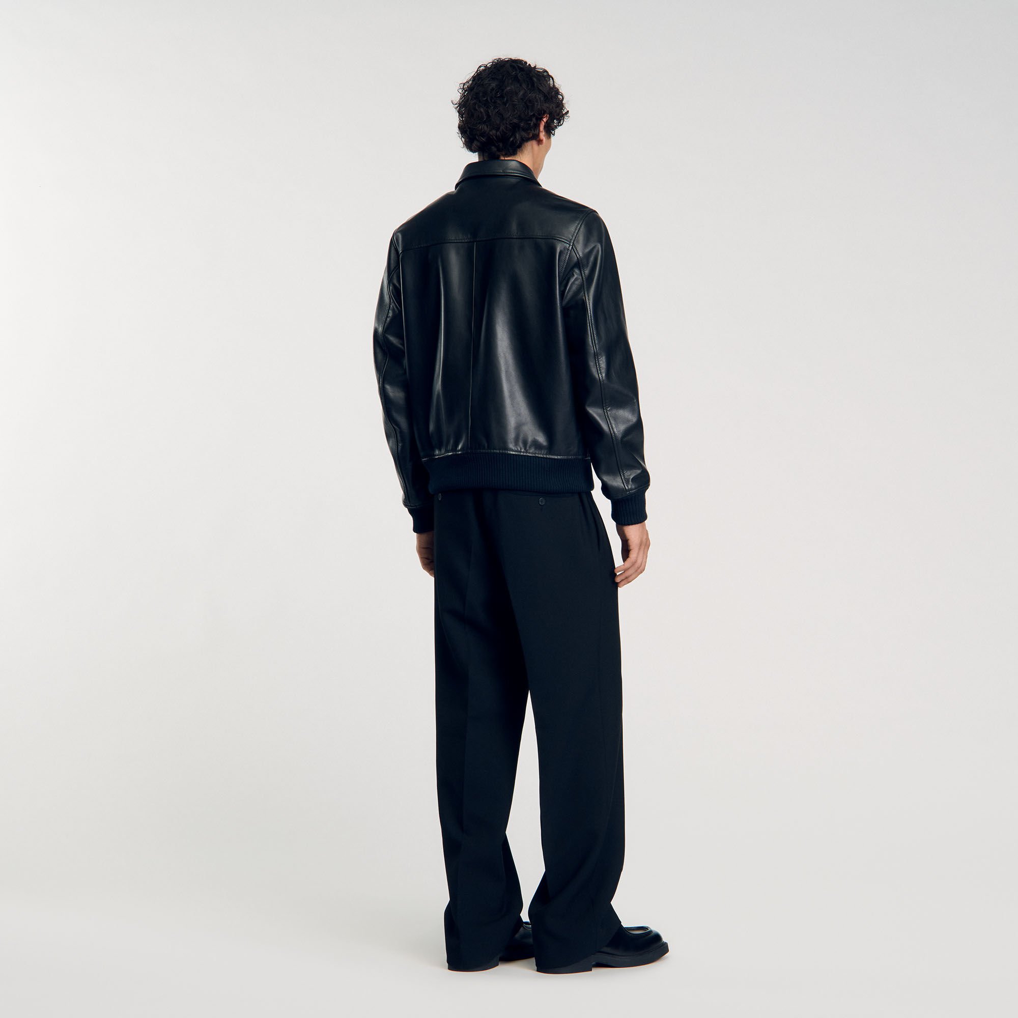 Jacke aus Glattleder