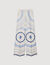 Spiral-motif wide-leg trousers