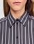 Oversized striped rhinestone shirt
