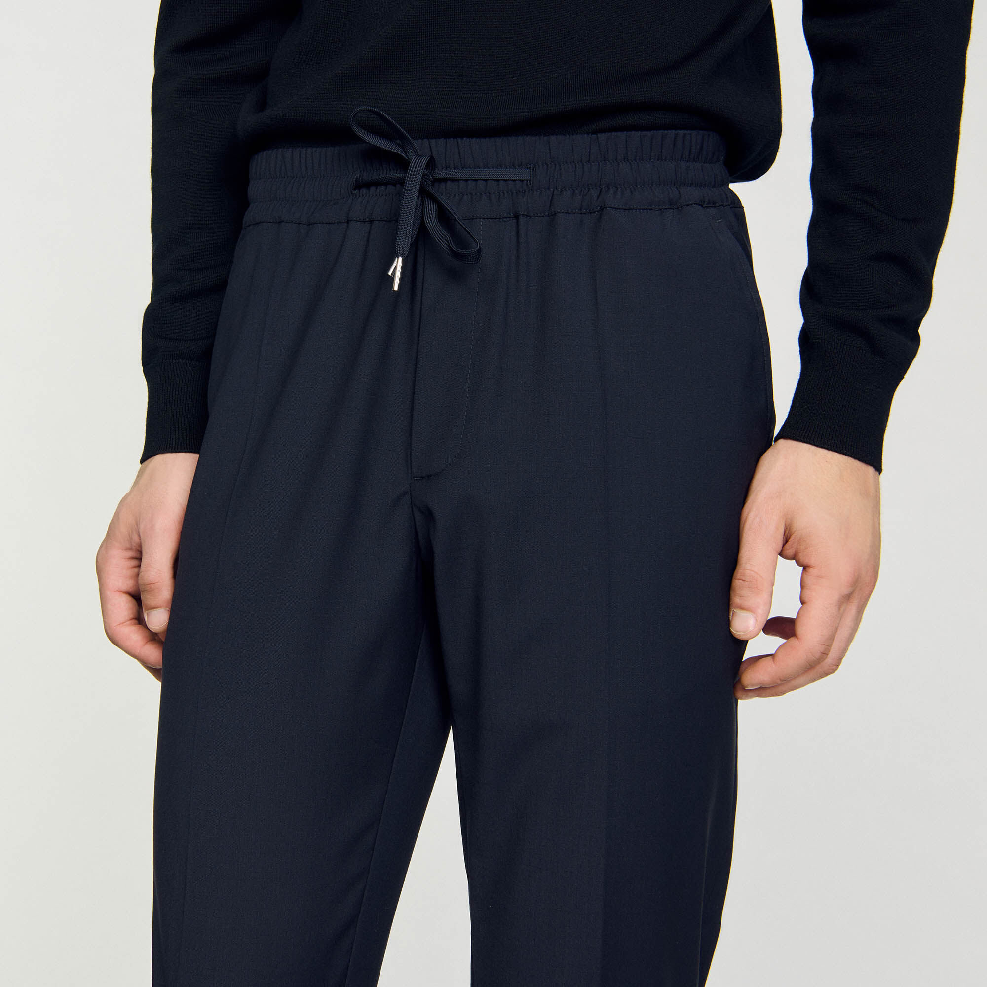 Pantalon à taille élastiquée