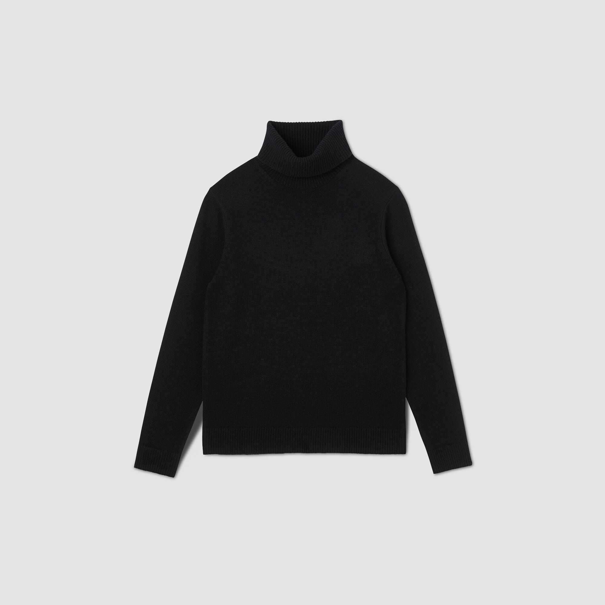 Pull col roulé laine et cachemire