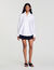 Oversized silk satin shirt