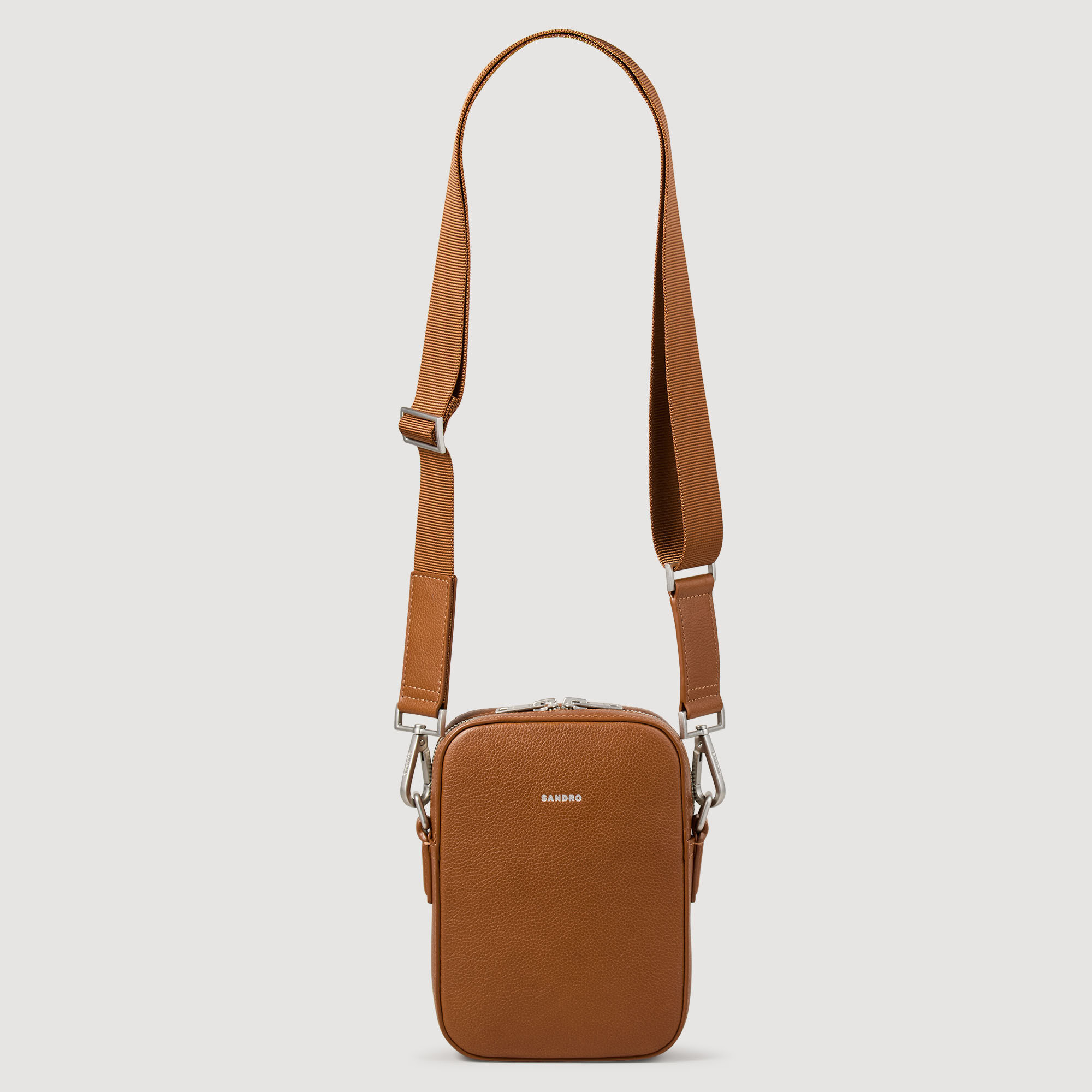 Kleine Tasche aus genarbtem Leder