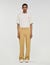 Wide-leg cotton trousers