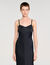 Satin-effect maxi dress