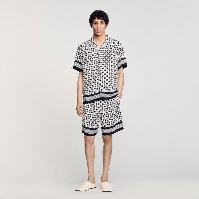 Chemise fluide à imprimé Square Cross