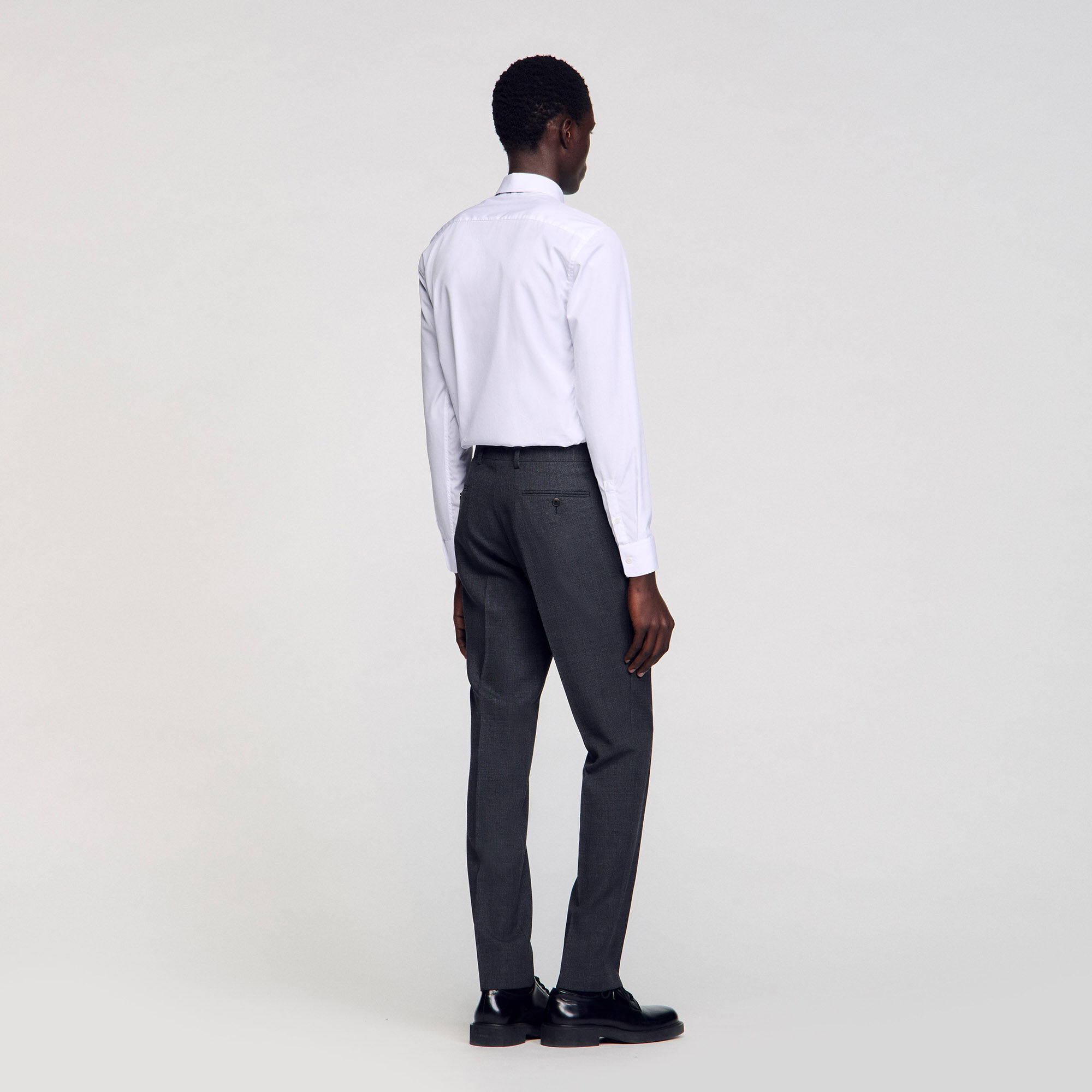 Wool suit trousers