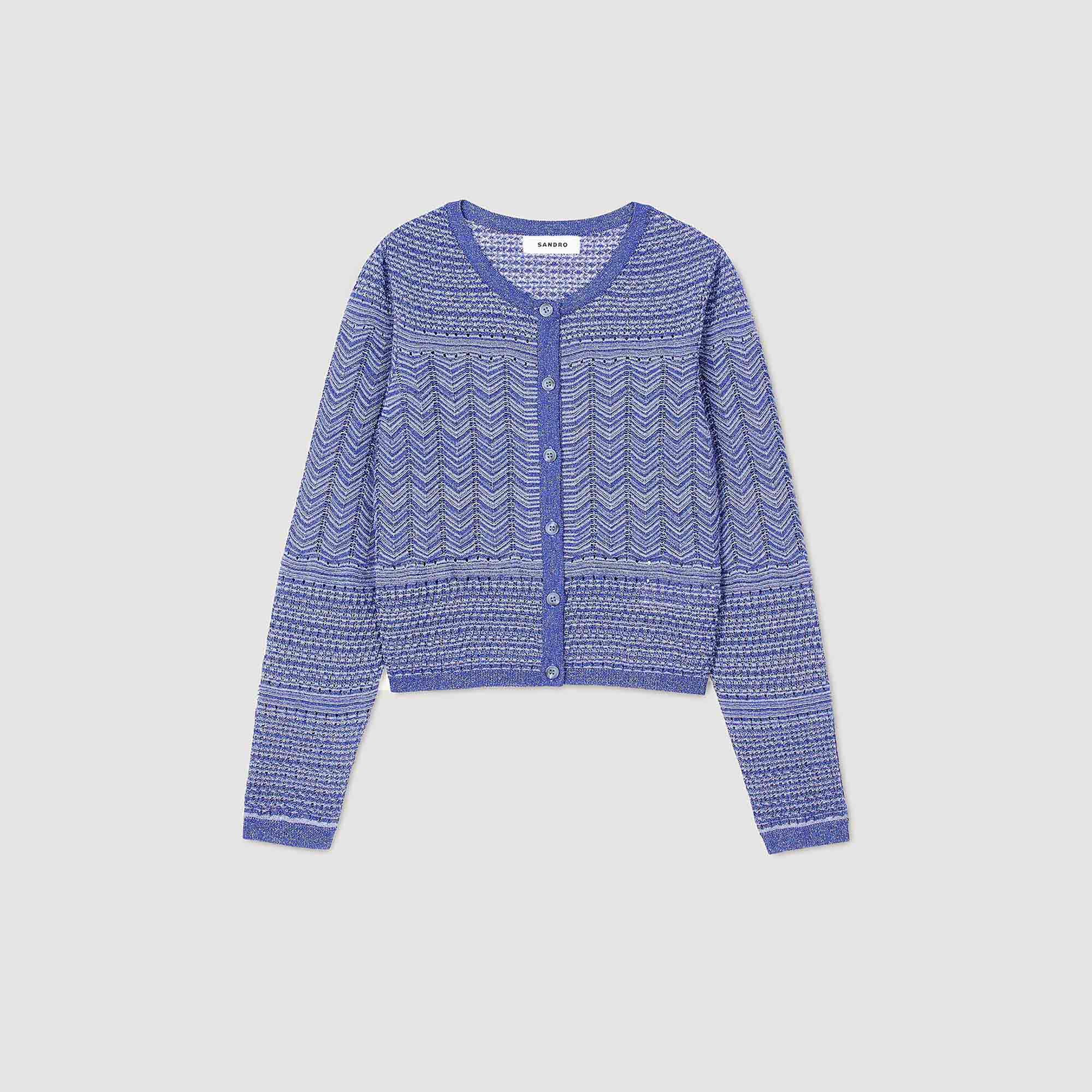 Cardigan en maille scintillante