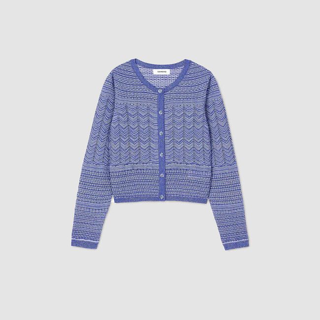 Cardigan aus glitzerndem Strick