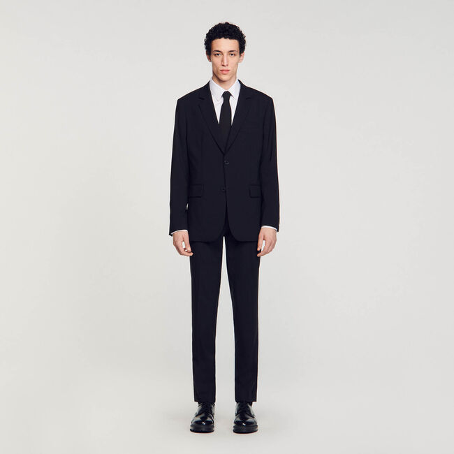 Veste de costume en laine vierge