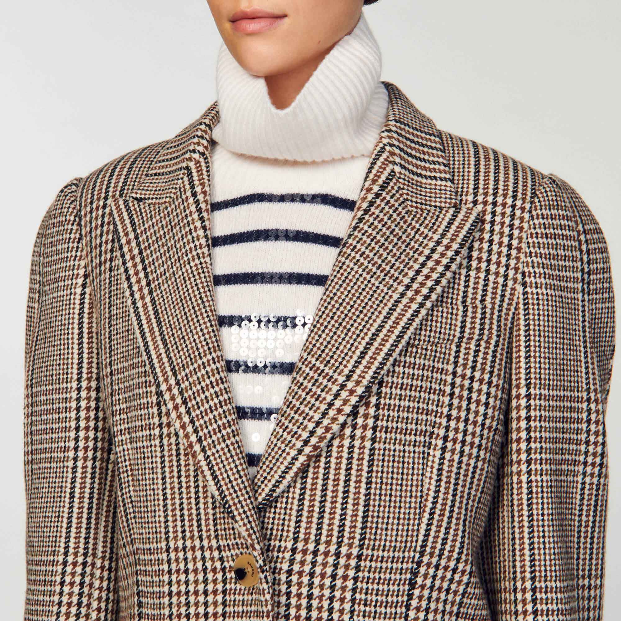 Blouson carreaux deals femme