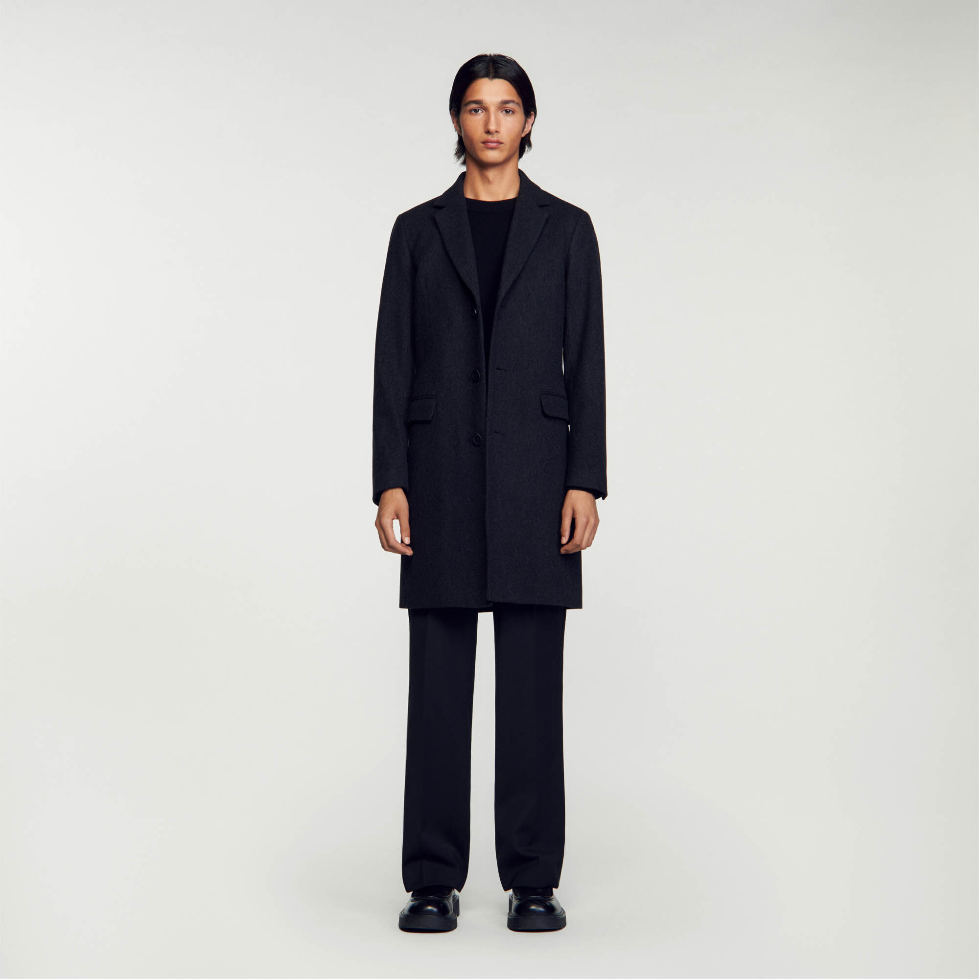 Manteau homme gris 2025 chiné