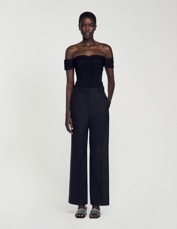 Straight-leg trousers Black Femme