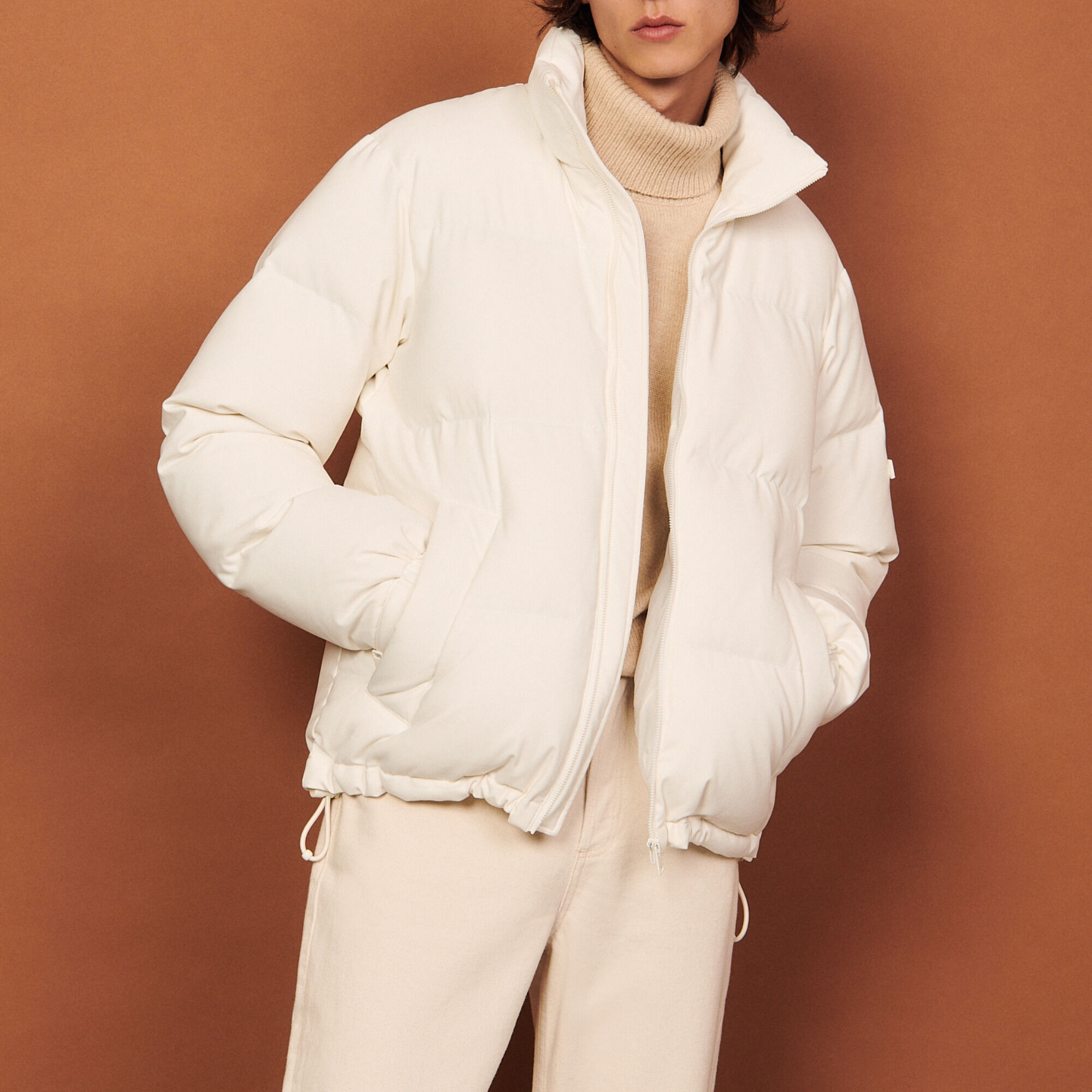 sandro mens puffer jacket