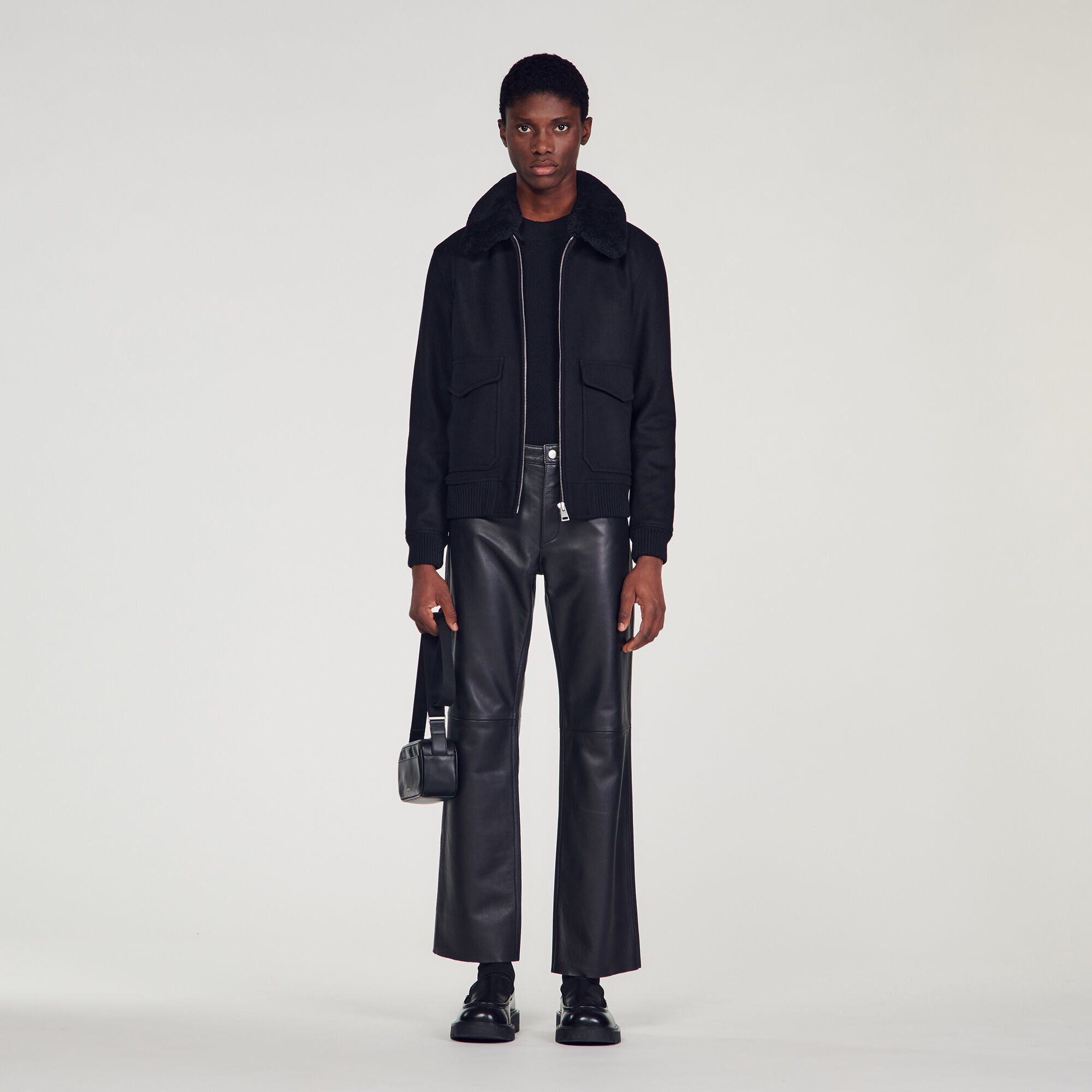 Blouson aviateur mouton shop