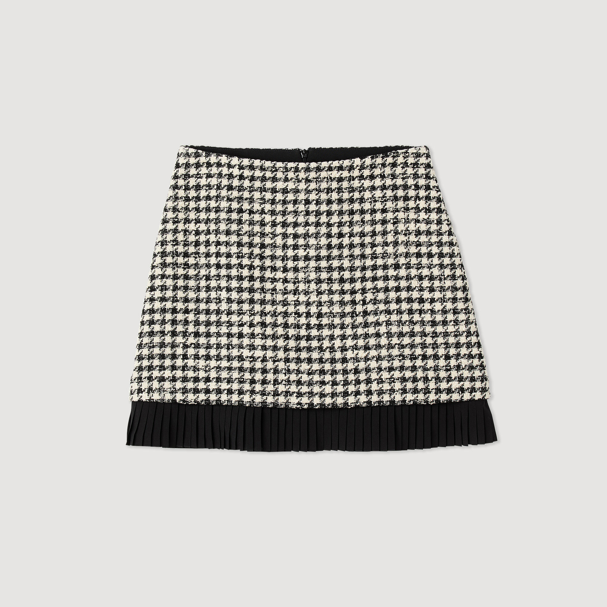 Jupe tweed pied de poule sales