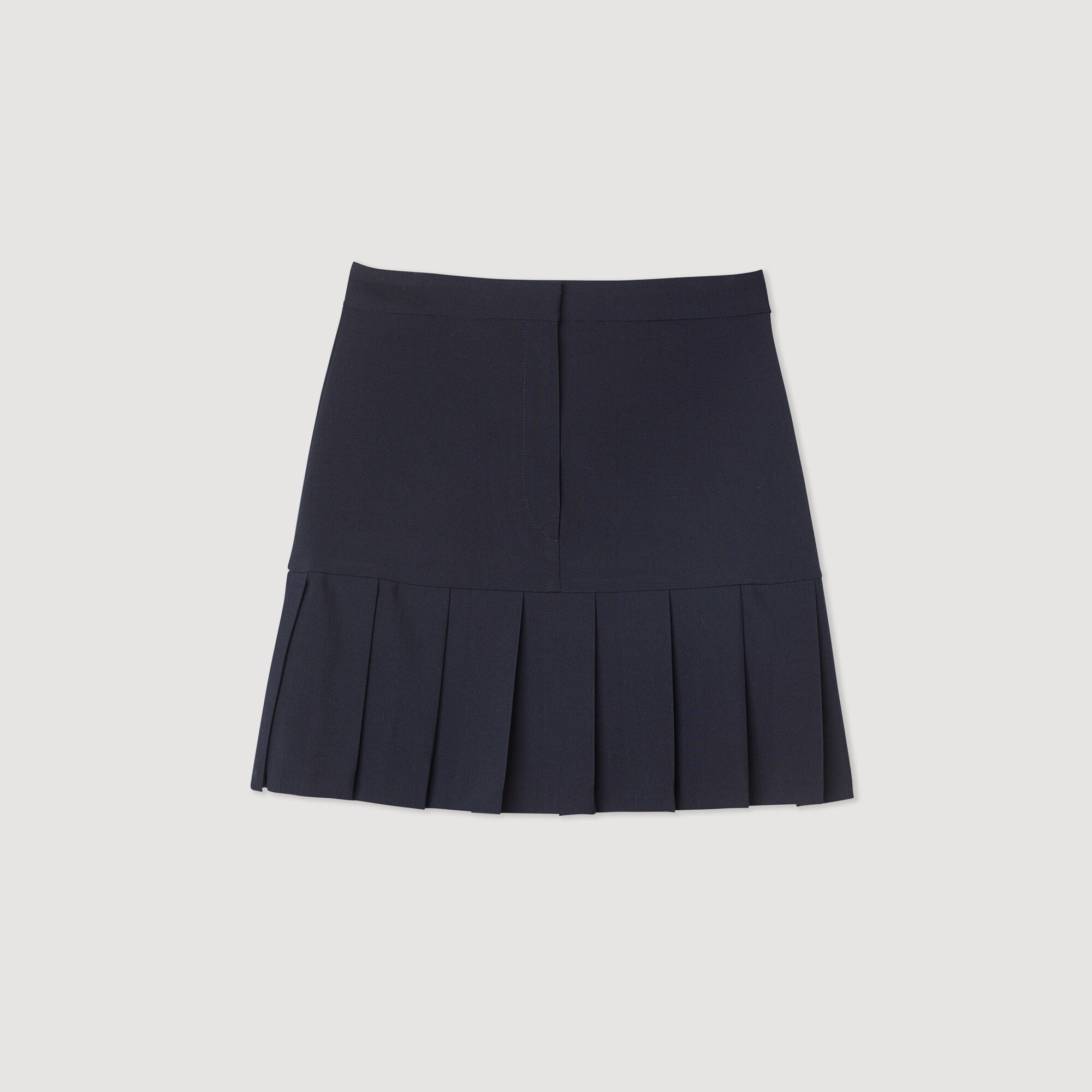 Short dress with deals pleated skirt bottom sandro