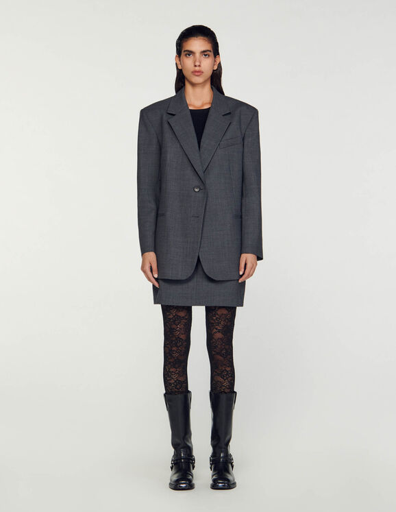 Oversized suit jacket Charcoal Grey Femme