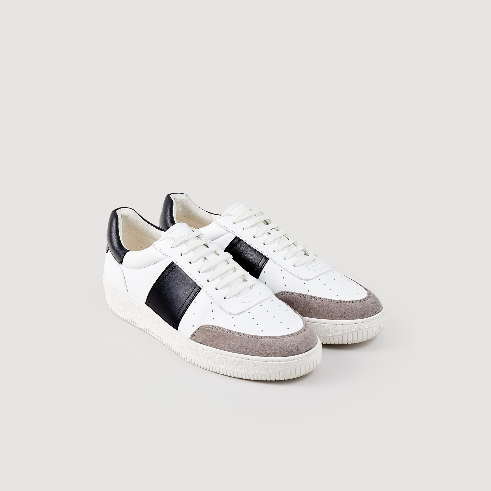 Basket sandro homme discount blanche