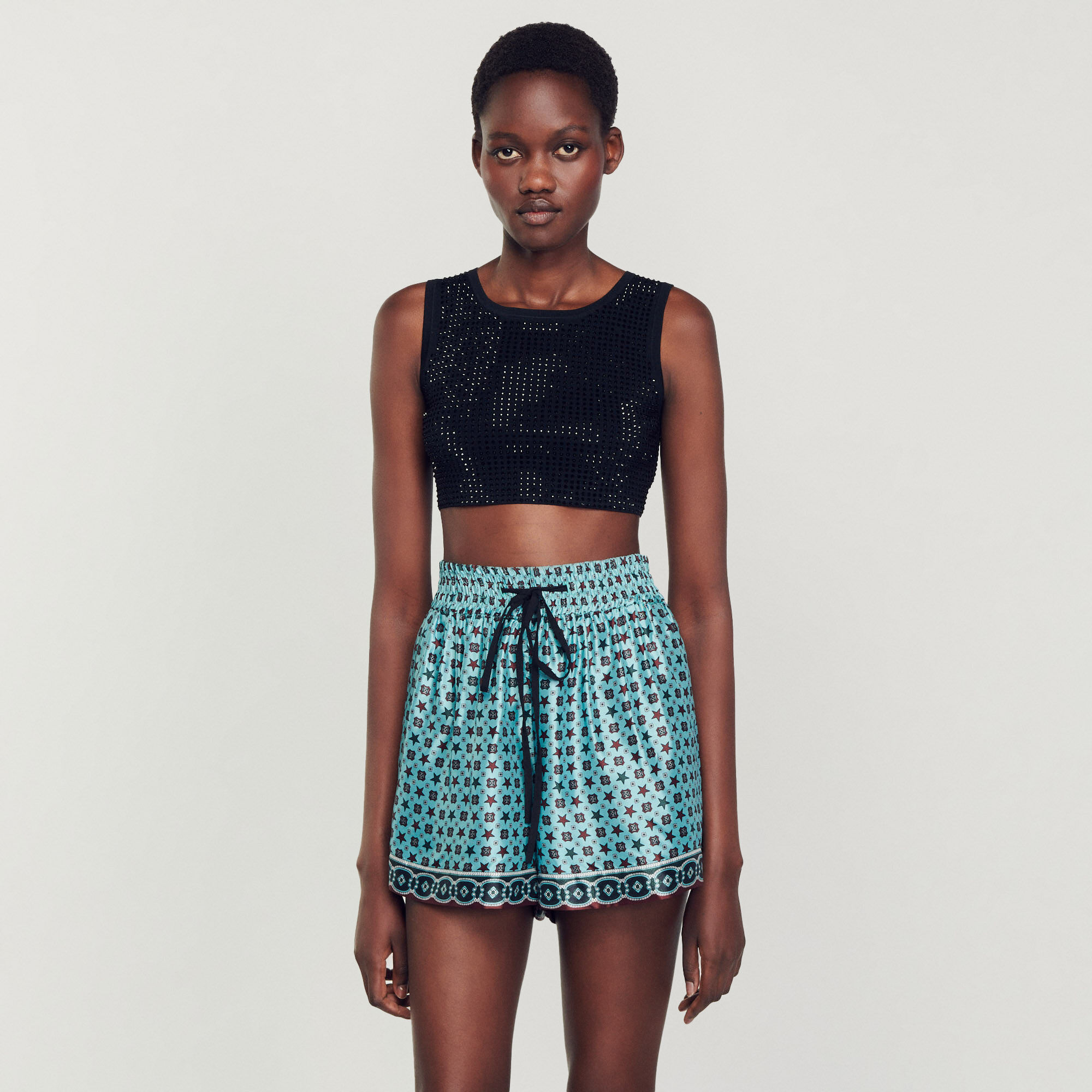 Jupe short fluide sale femme