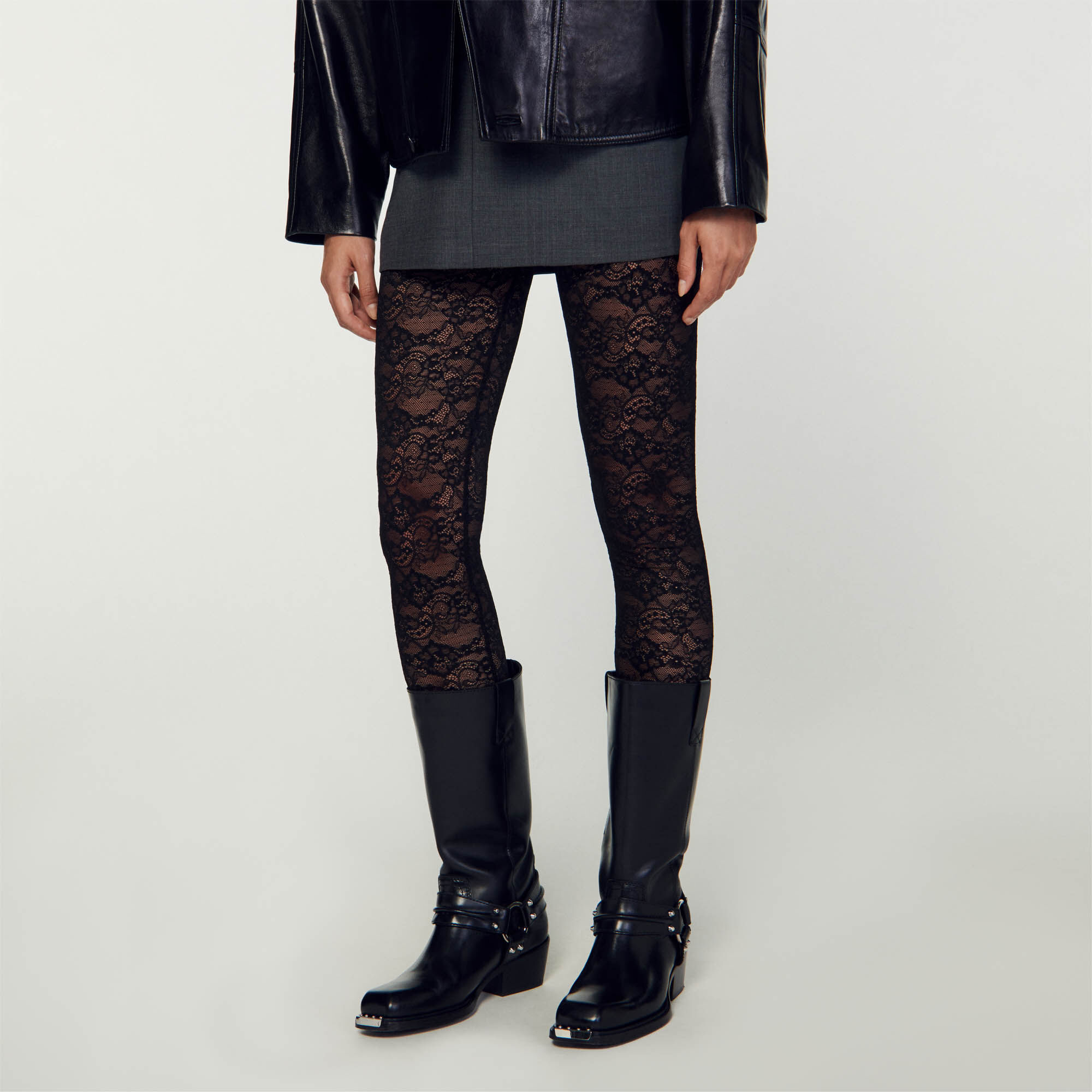 Legging femme 2025 dentelle