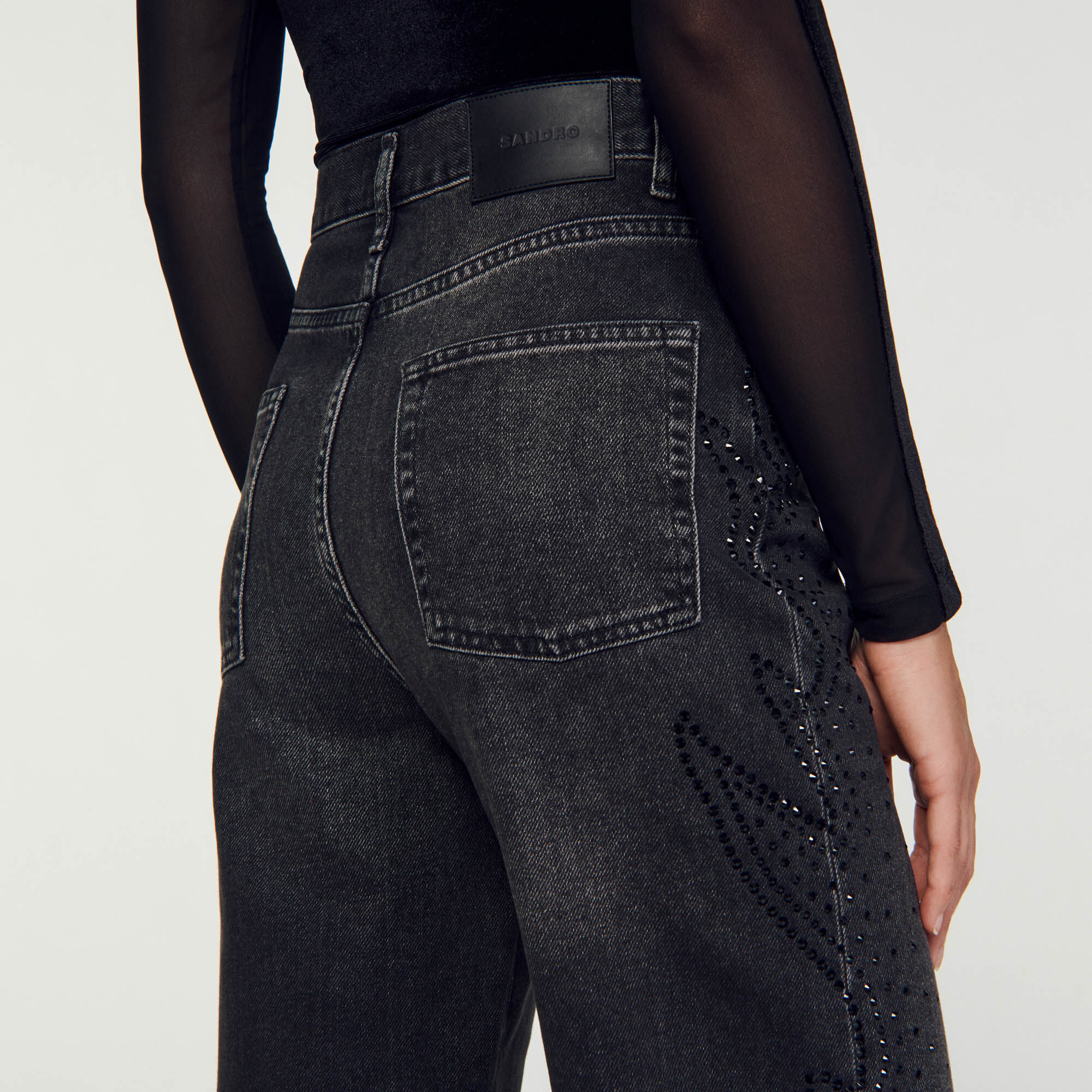 Jean droit d lav SFPJE00515 Jeans Sandro Paris