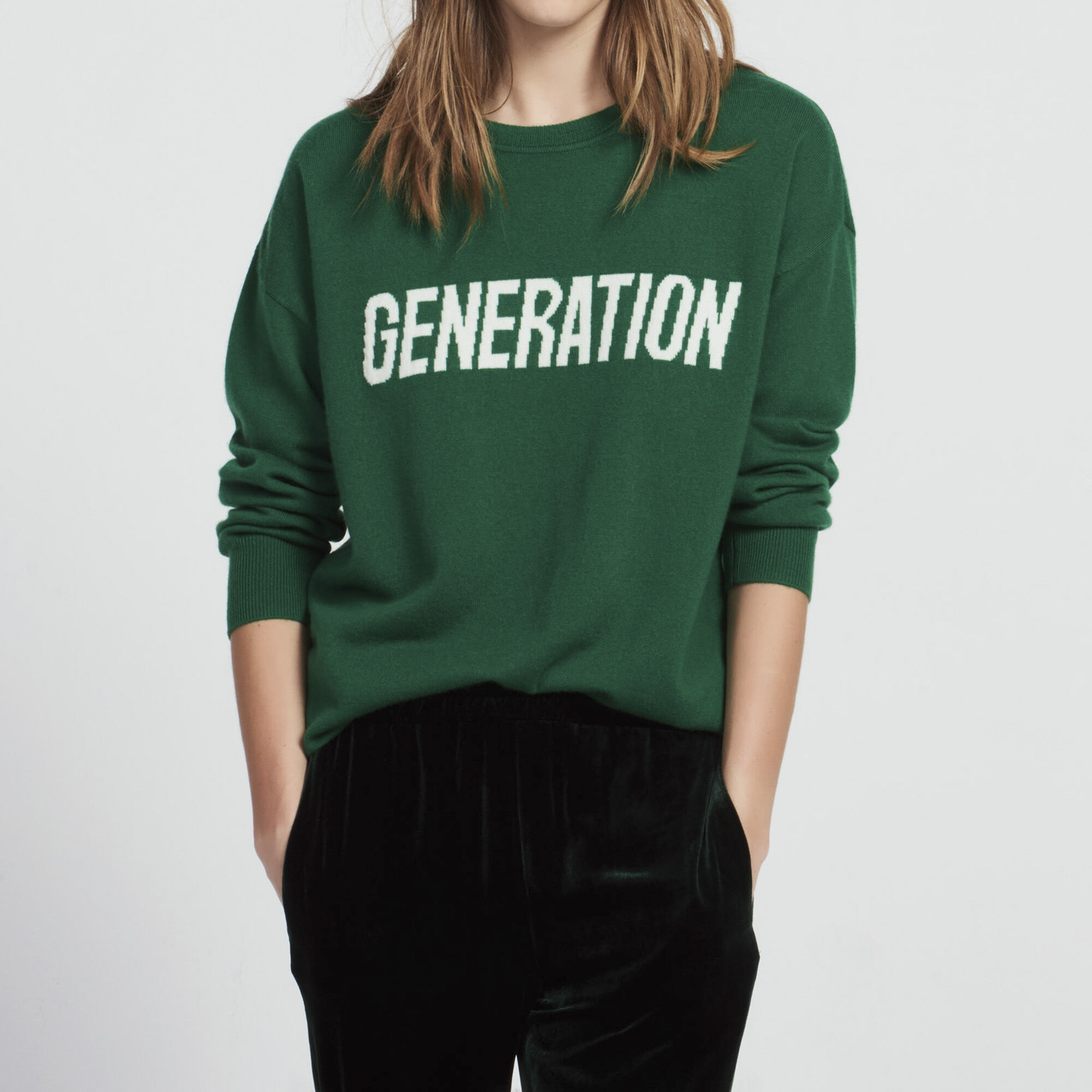 Pull store vert sandro