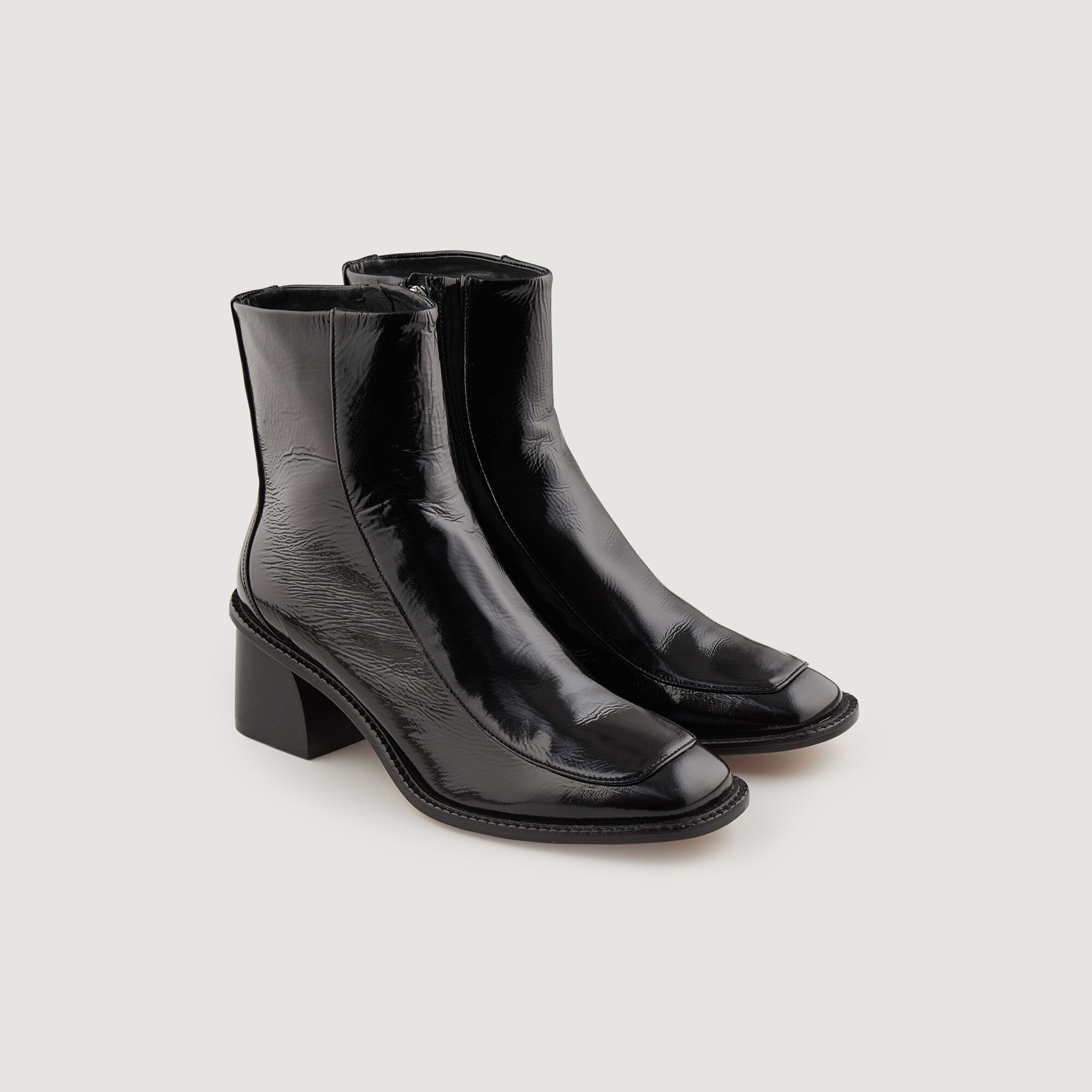 Boots talon hot sale noir femme