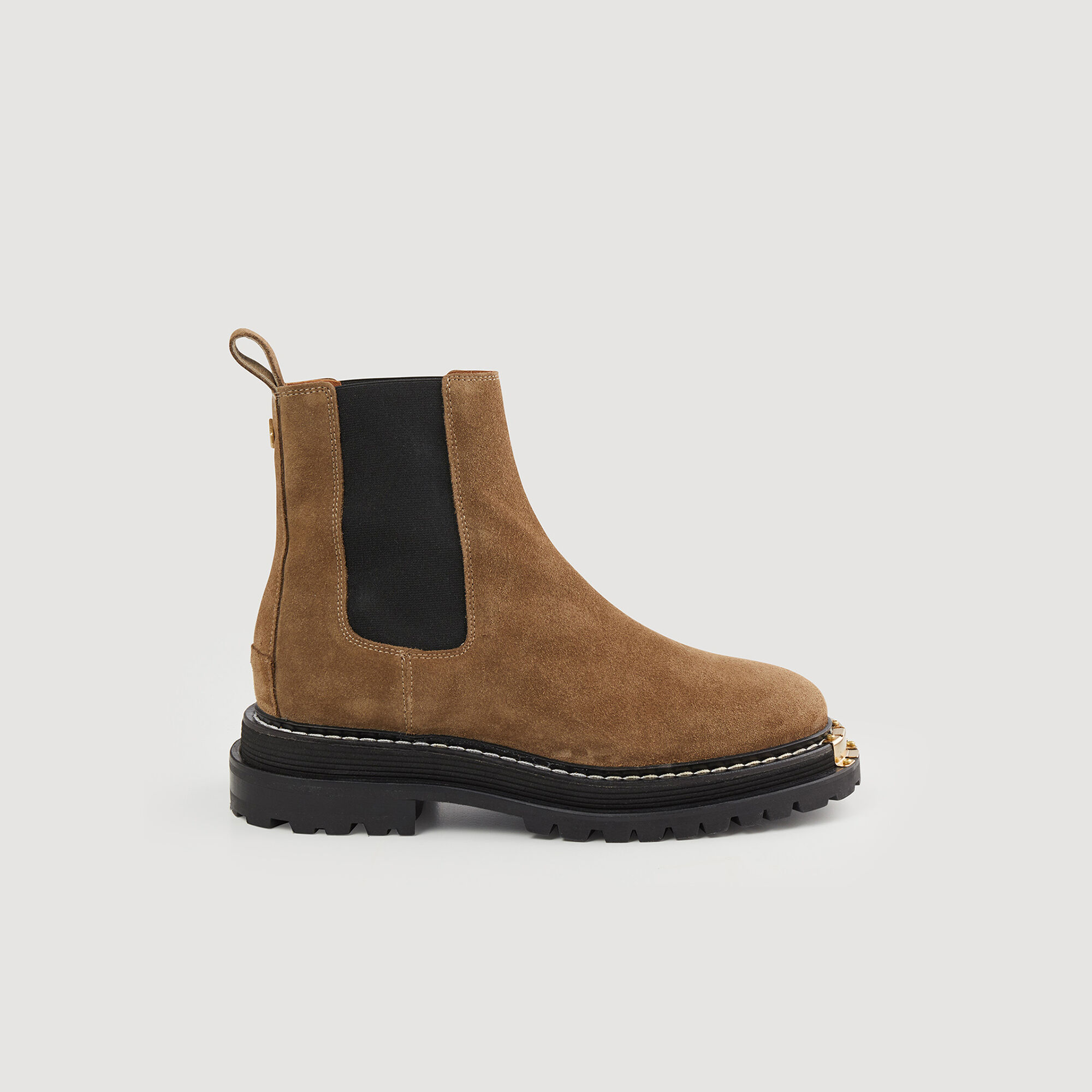Ankle boots in certified leather SFACH00664 Olive Green All
