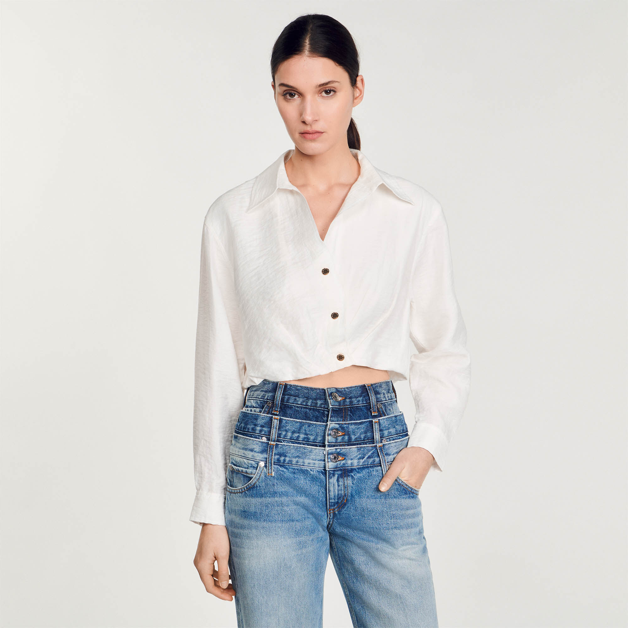 Chemise manche courte 2025 sandro