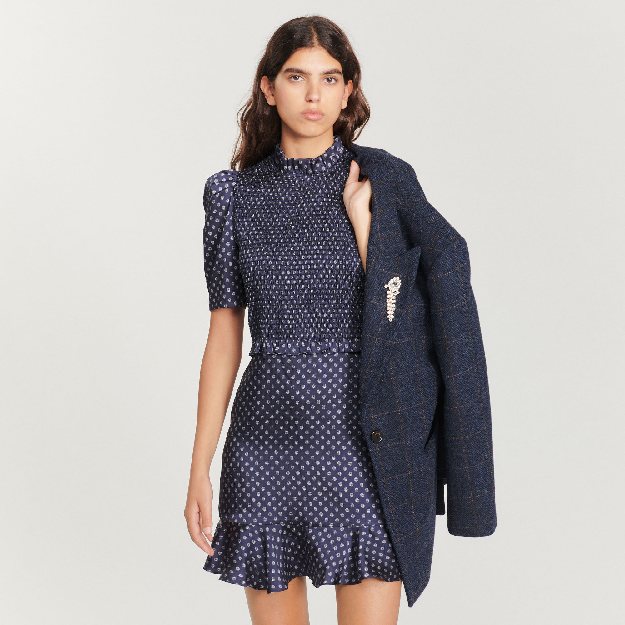 Sandro robe bleu marine store