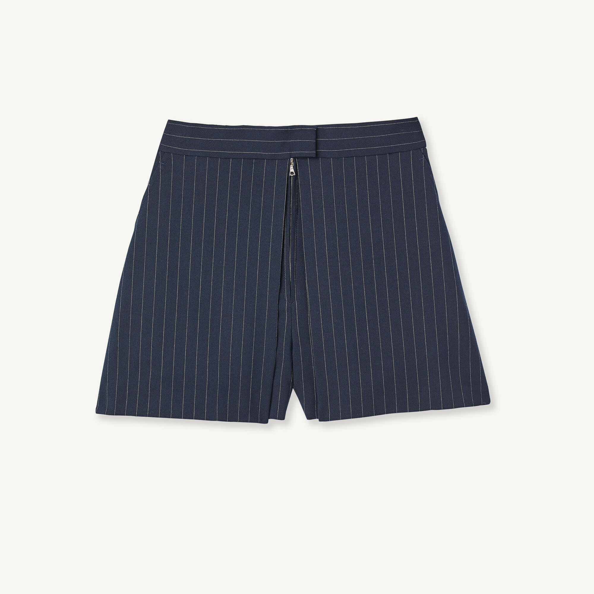 Short de tailleur rayures