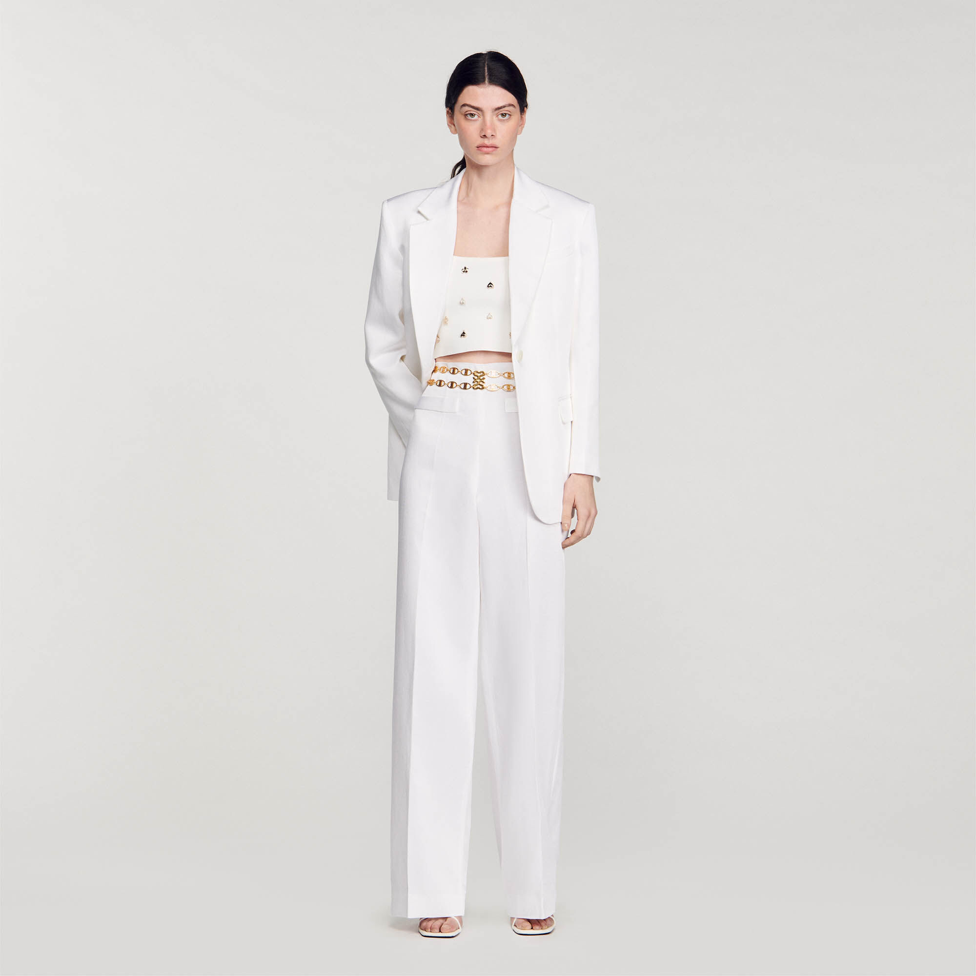 Pantalon large femme zalando deals
