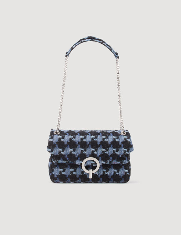 Tweed YZA bag Blue / Black Femme