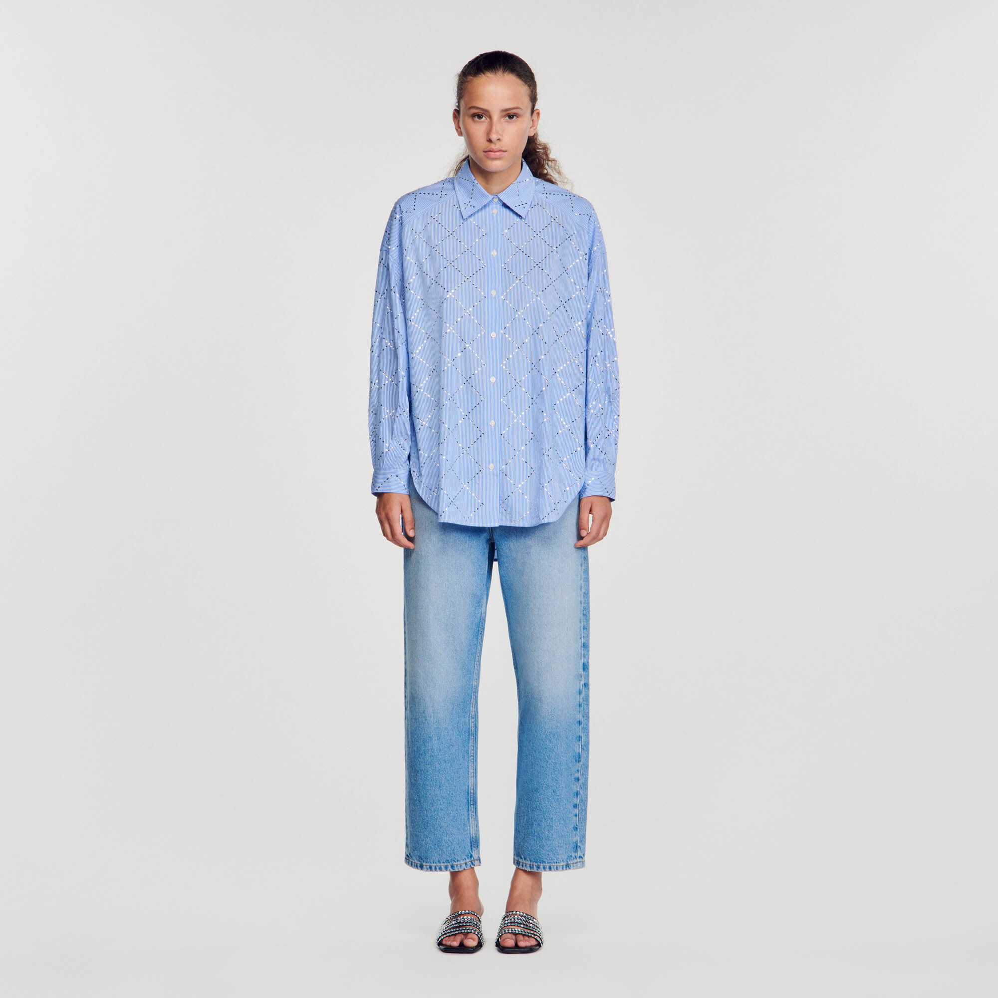Chemise bleu sandro deals femme