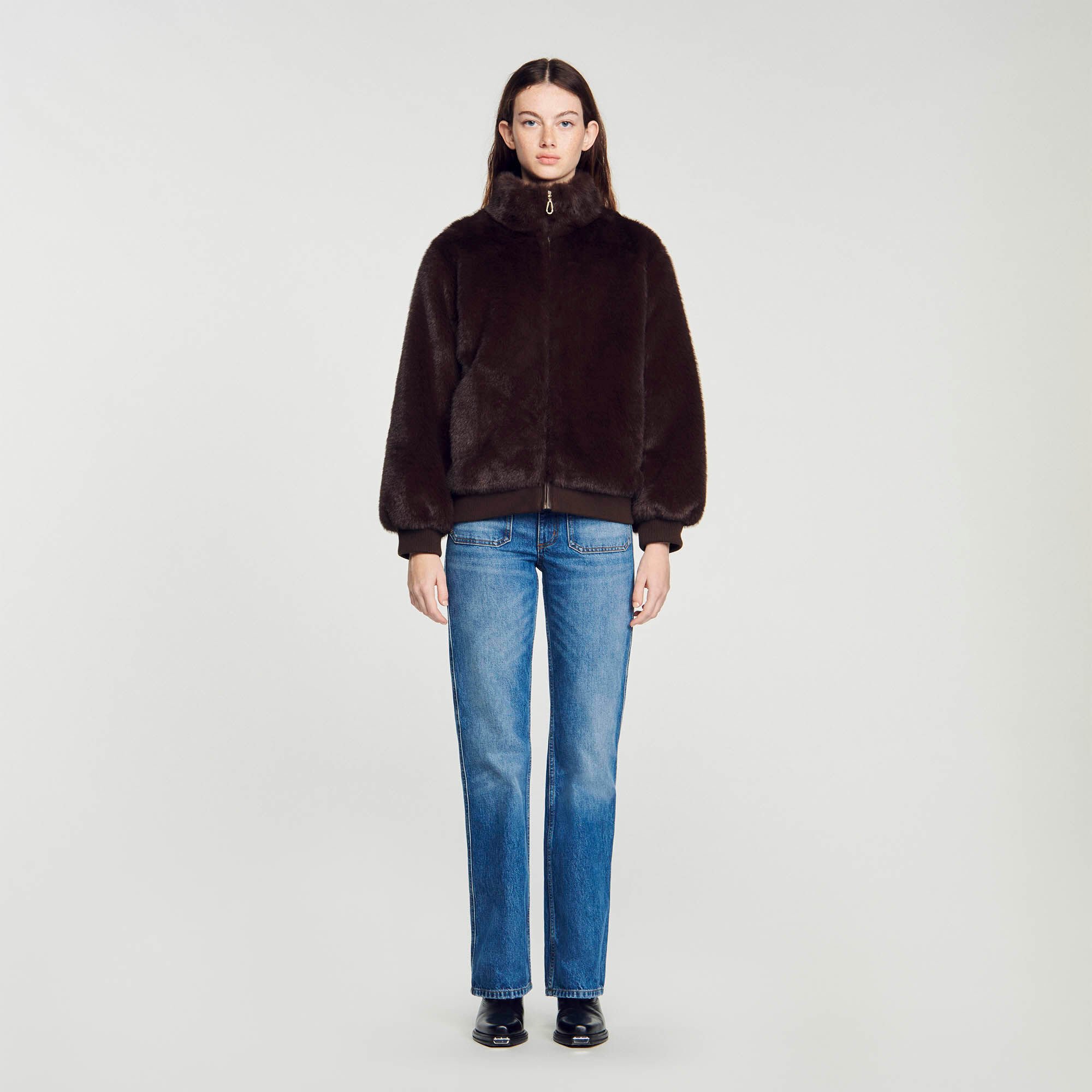 Blouson femme best sale fausse fourrure