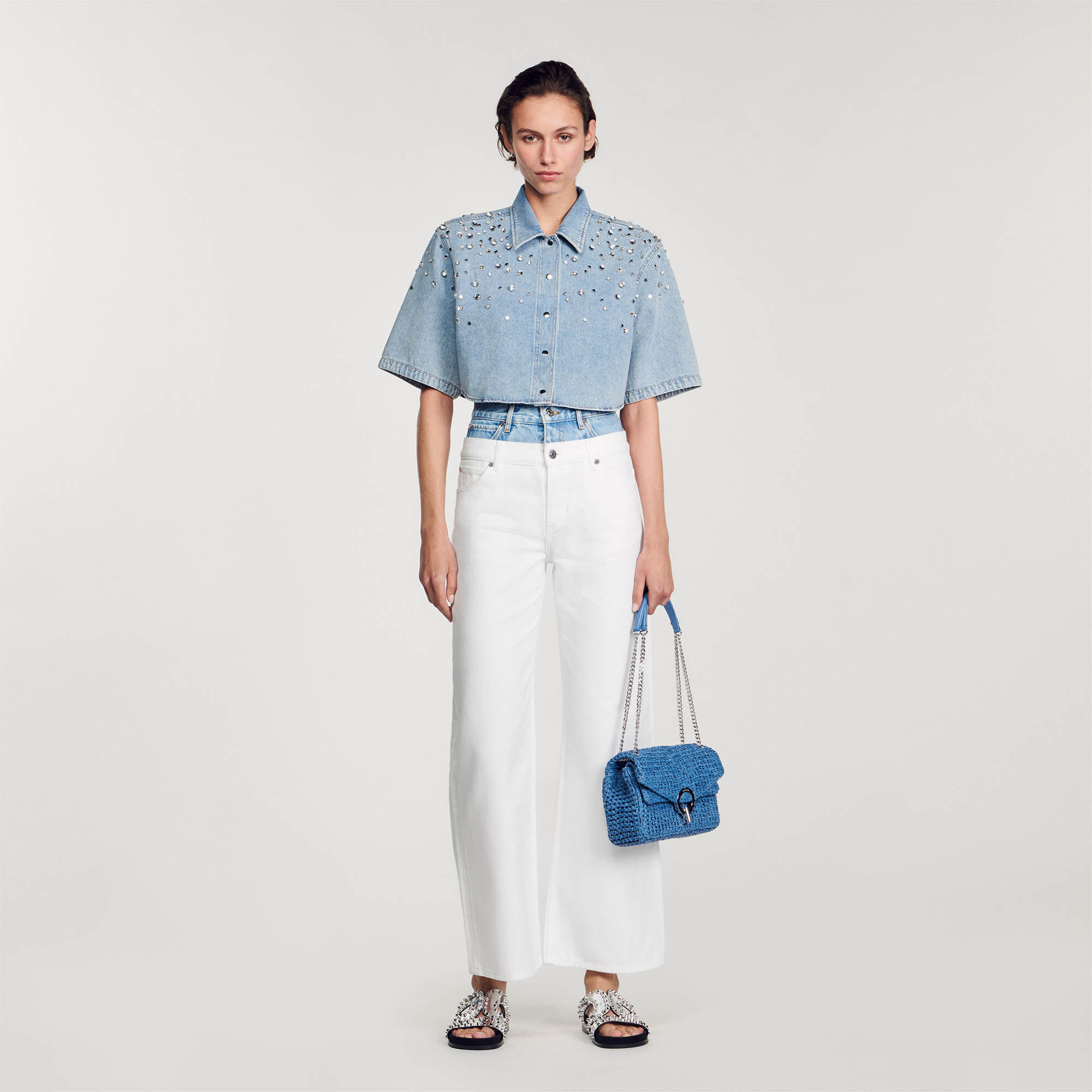 Chemise bleu sandro discount femme