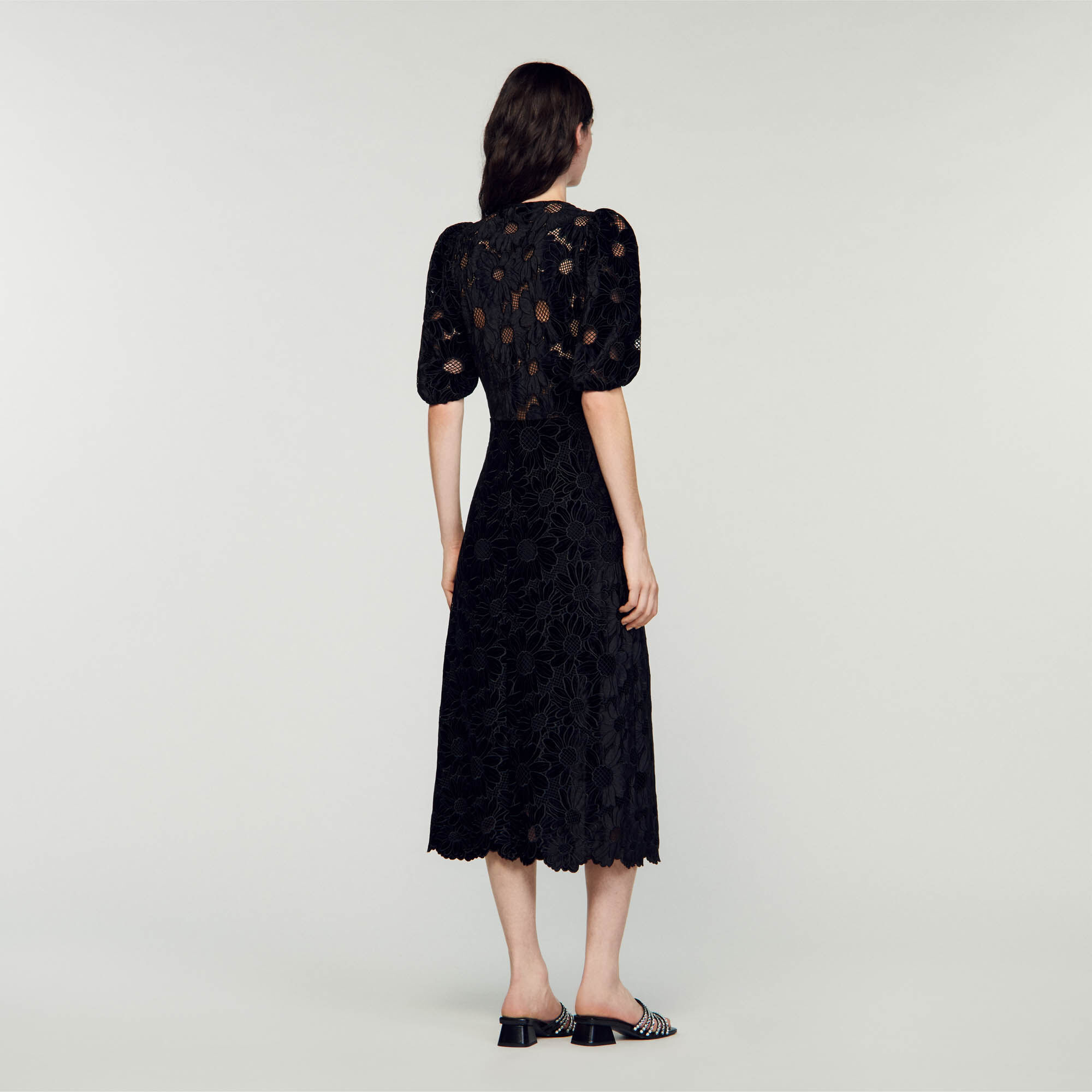 Robe longue en velours SFPRO03213 Robes Sandro Paris