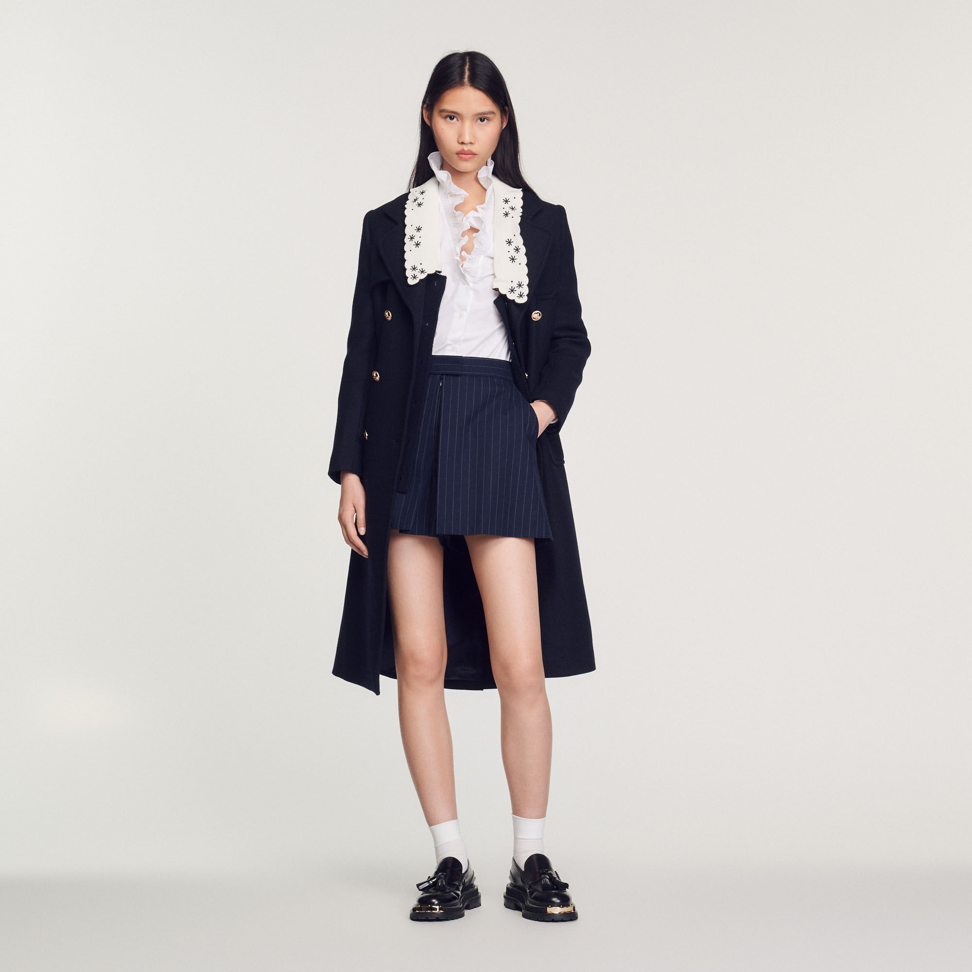 Tailleur short bleu outlet