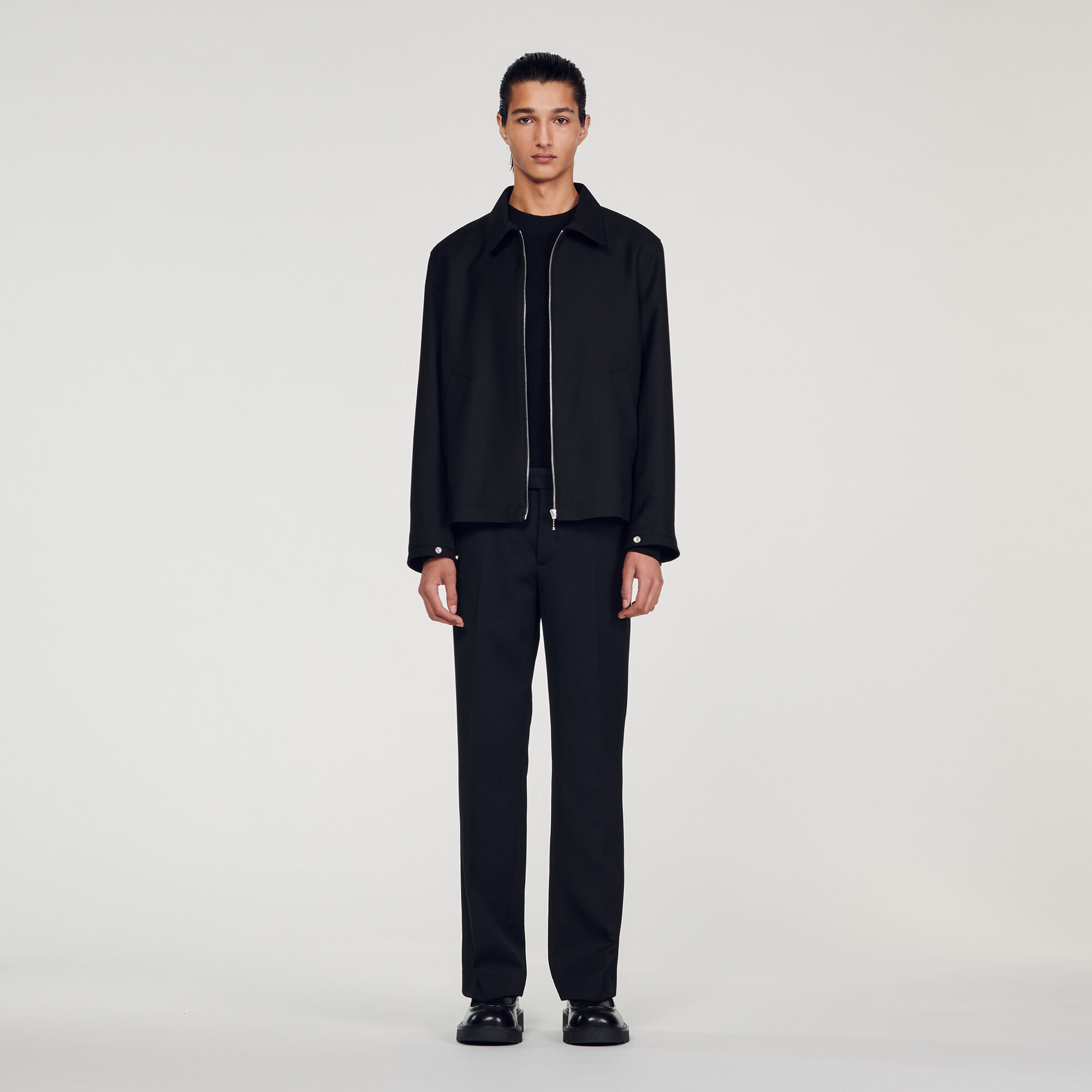Blouson best sale laine homme