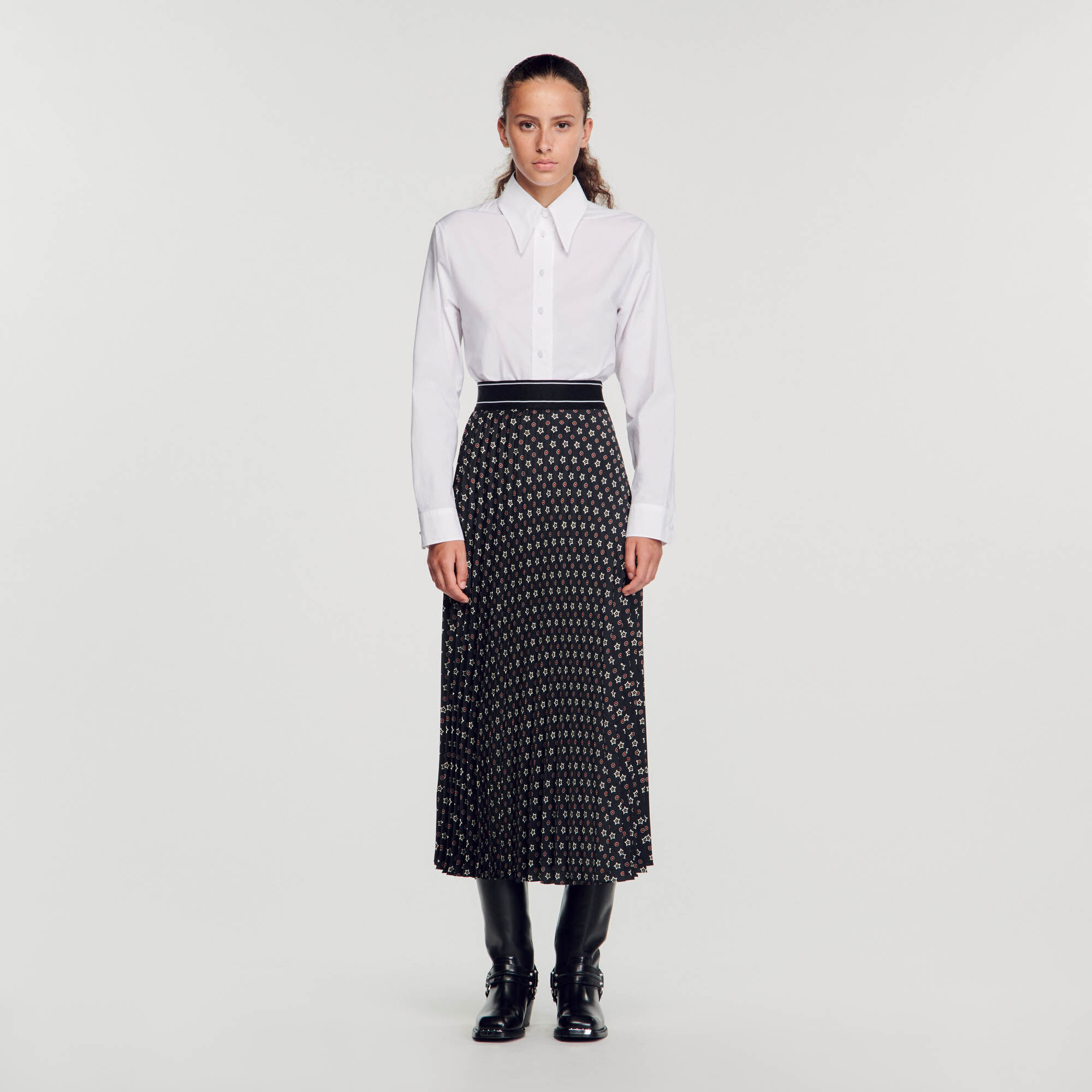 Jupe plissee store sandro