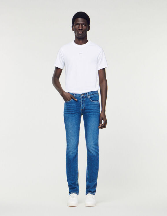 Waterless slim-fit jeans Blue Vintage - Denim Homme