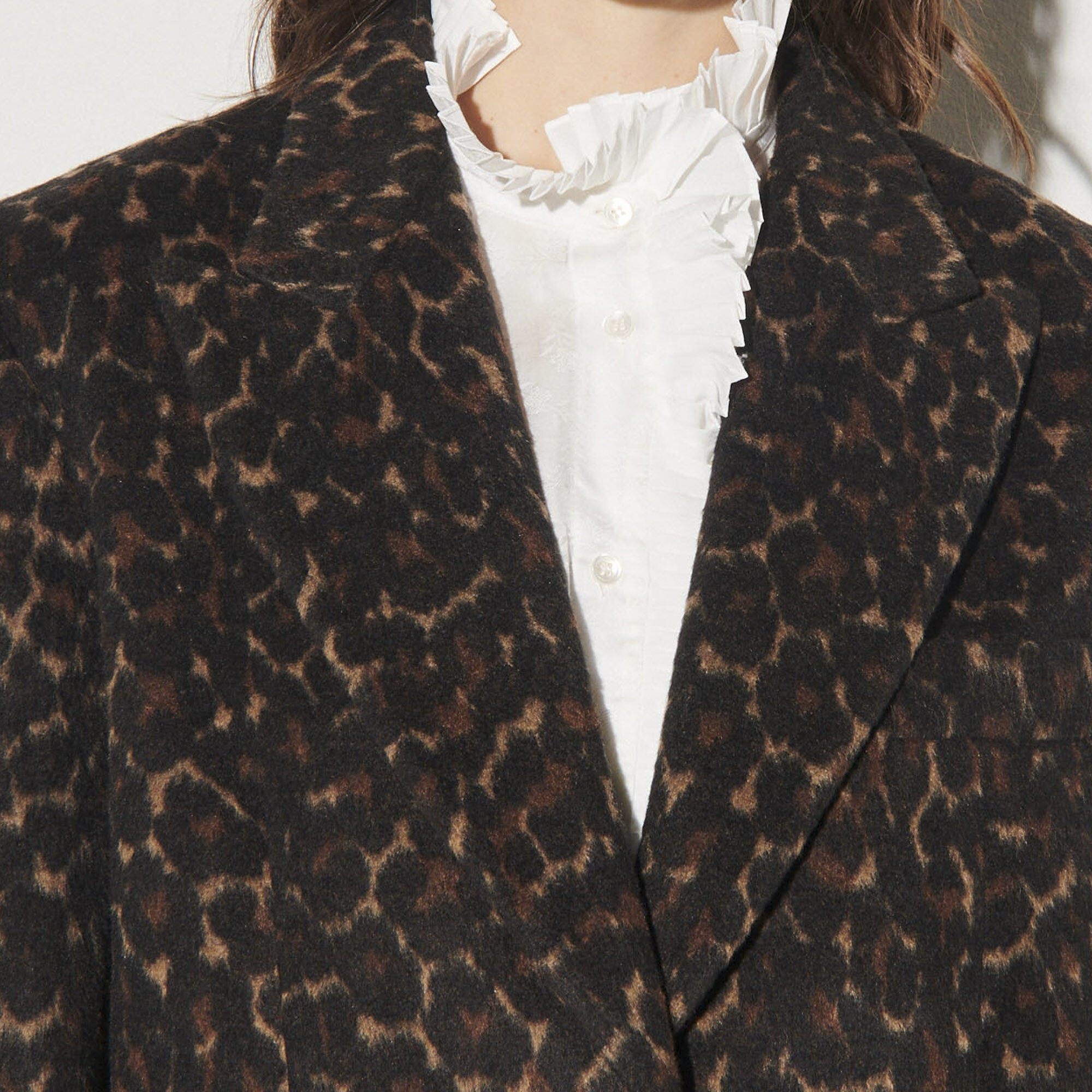 Sandro leopard print coat discount