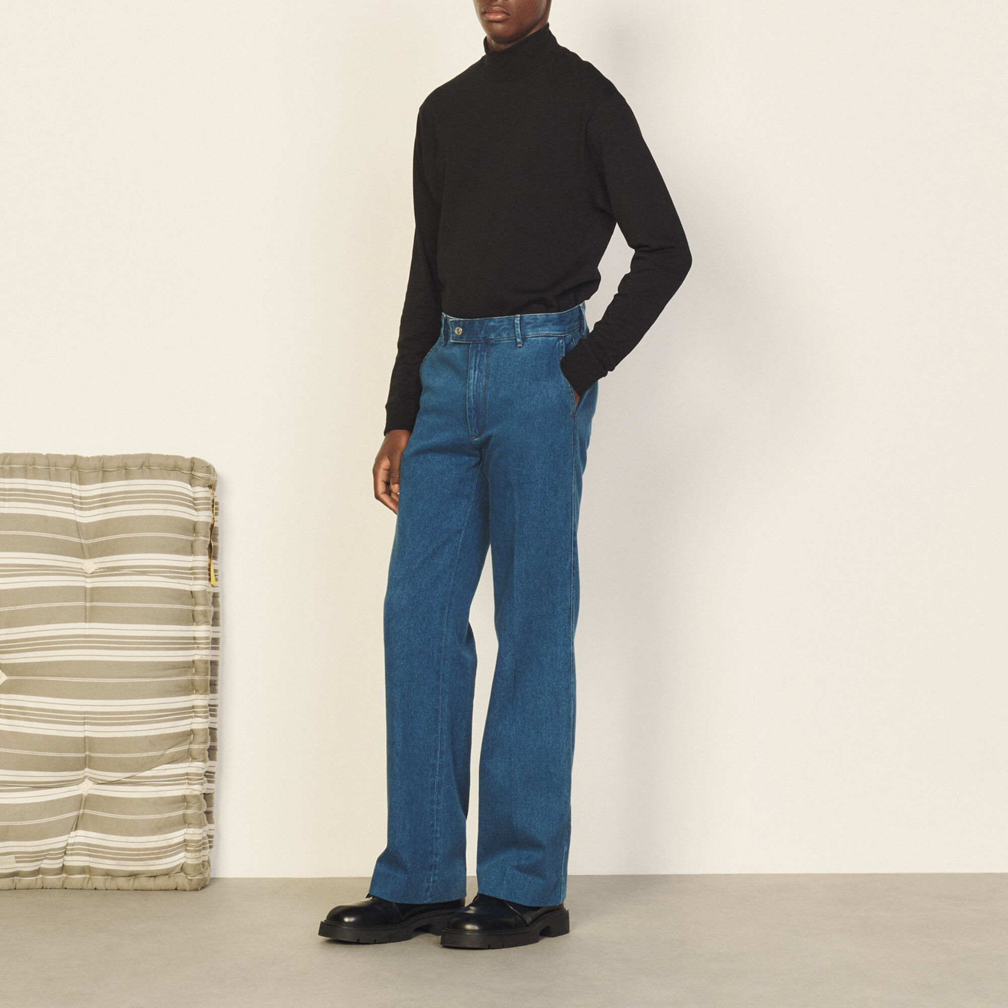 sandro paris leather pants
