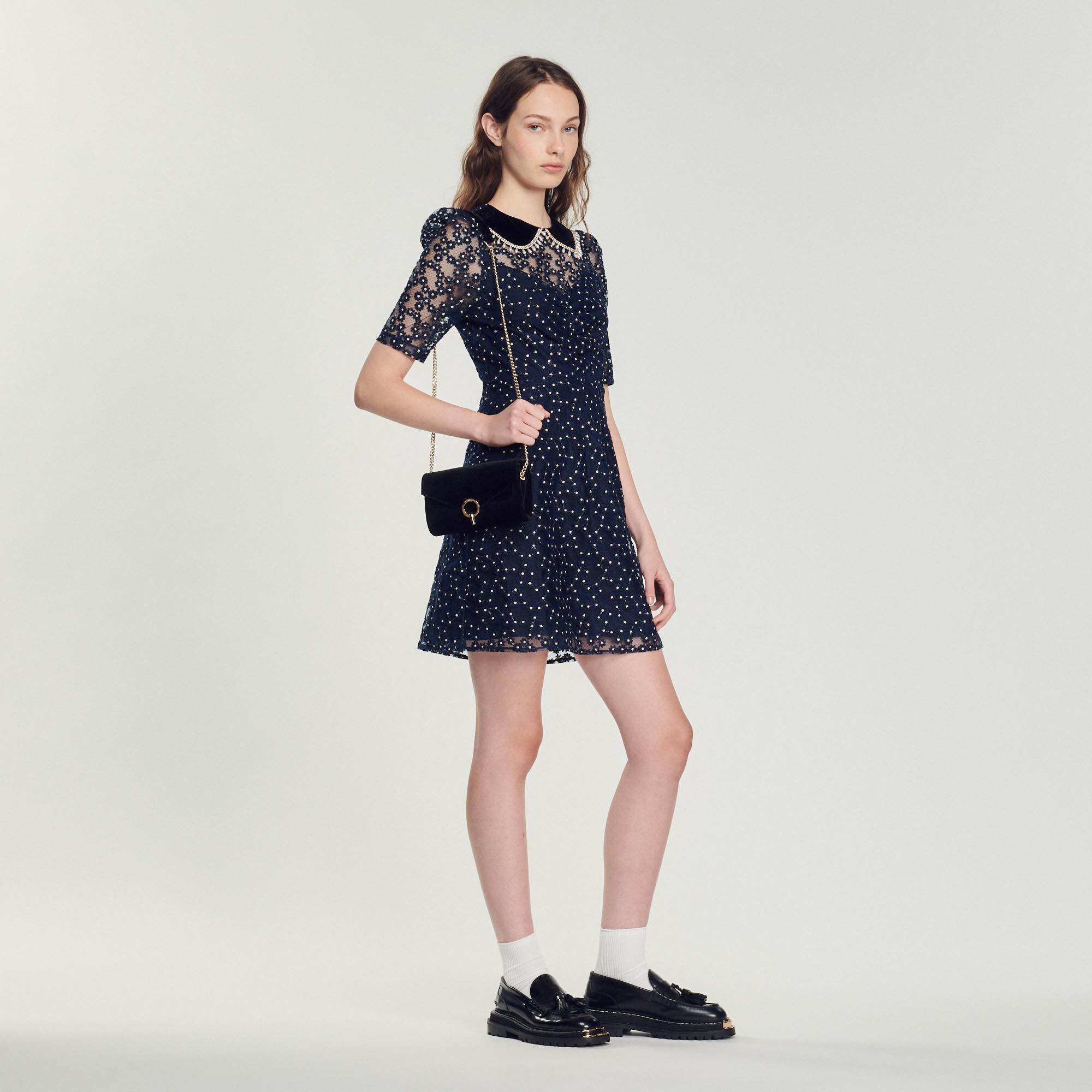 Sac sandro velours top