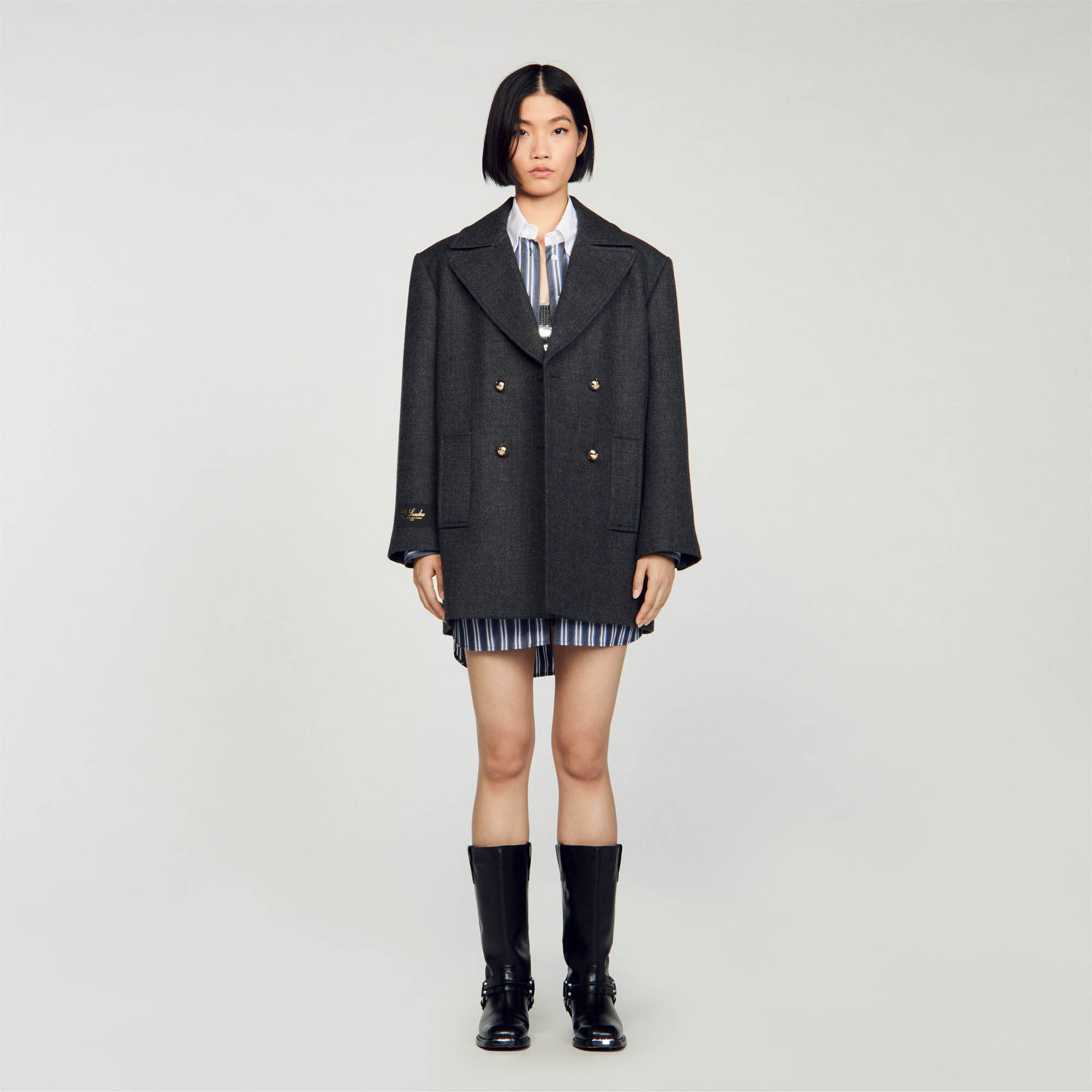 Manteau best sale laine sandro